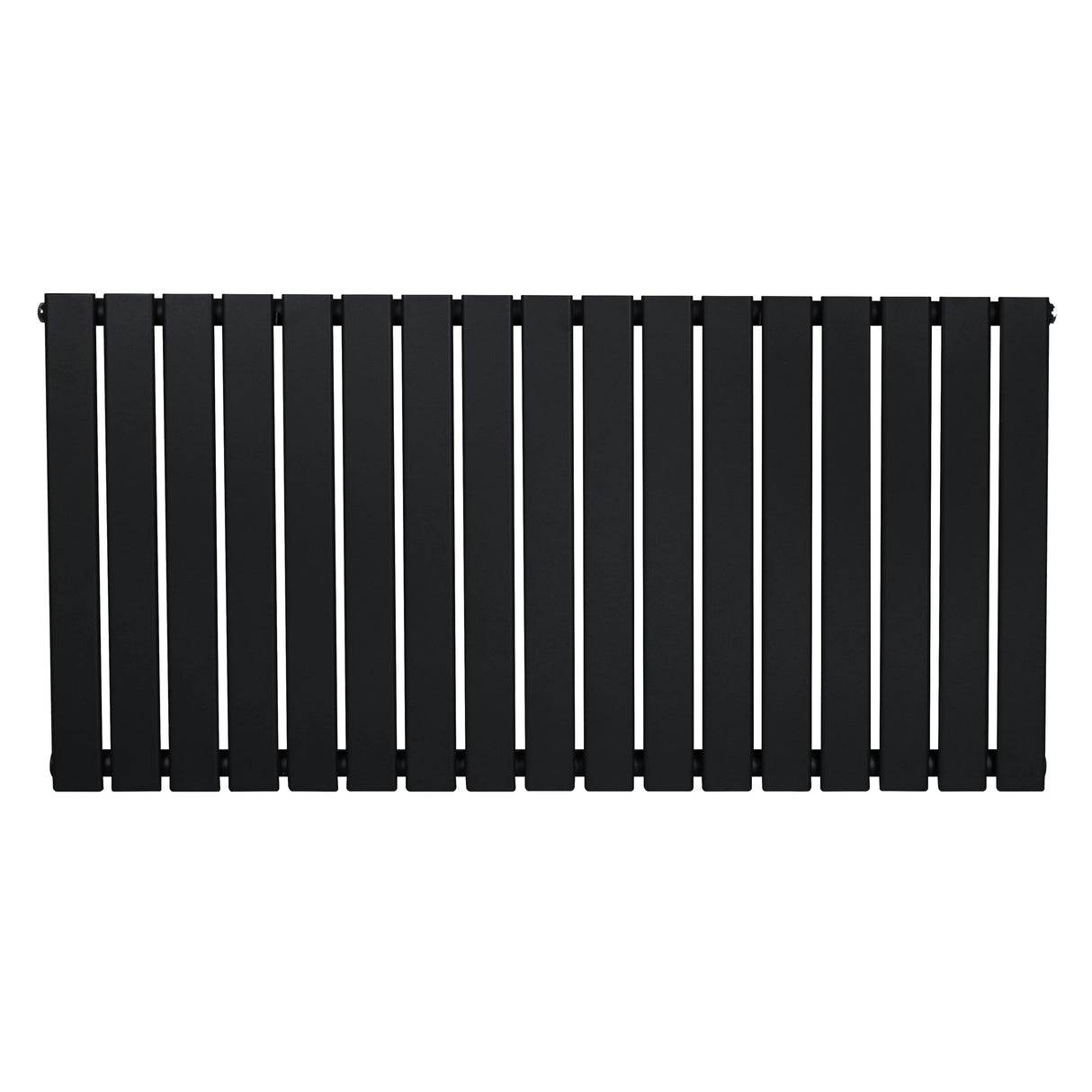 Flat Single Column Radiator - 600 x 1190mm - Black - Used - Good