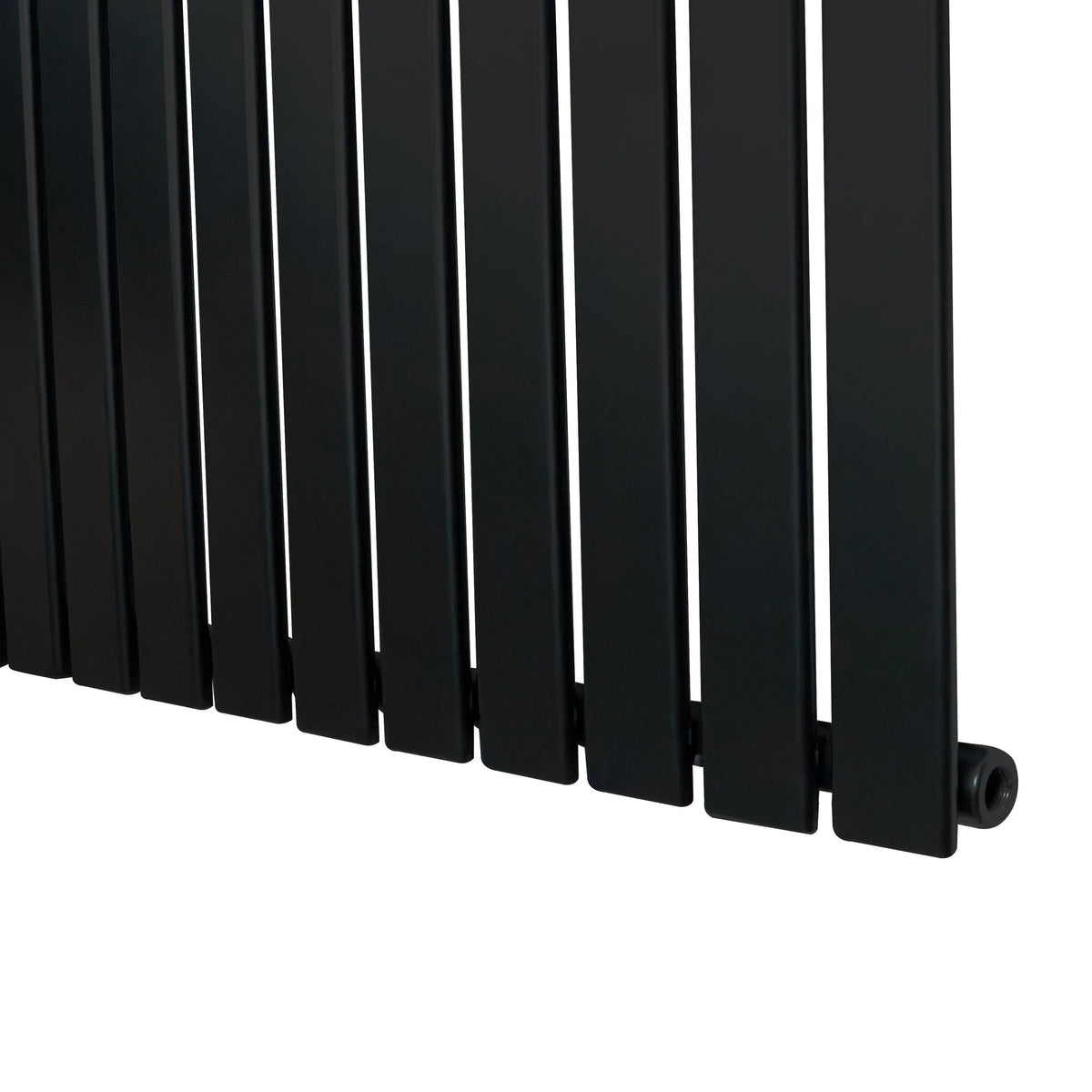 Flat Single Column Radiator - 1800 x 560mm - Black - Used - Good