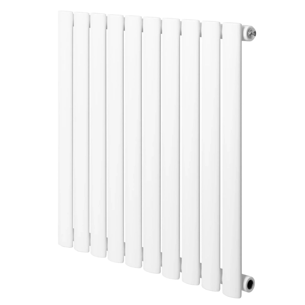 Oval Single Column Radiator - 600 x 600mm - White - Used - Very Good