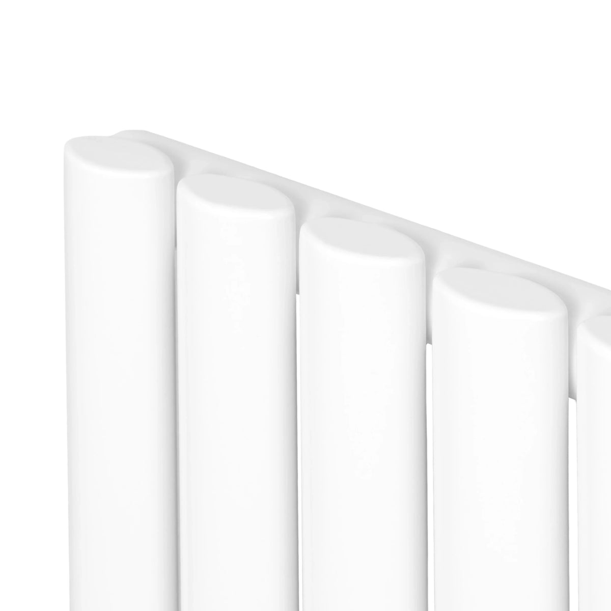 Oval Single Column Radiator - 1800 x 600mm - White - Used - Acceptable