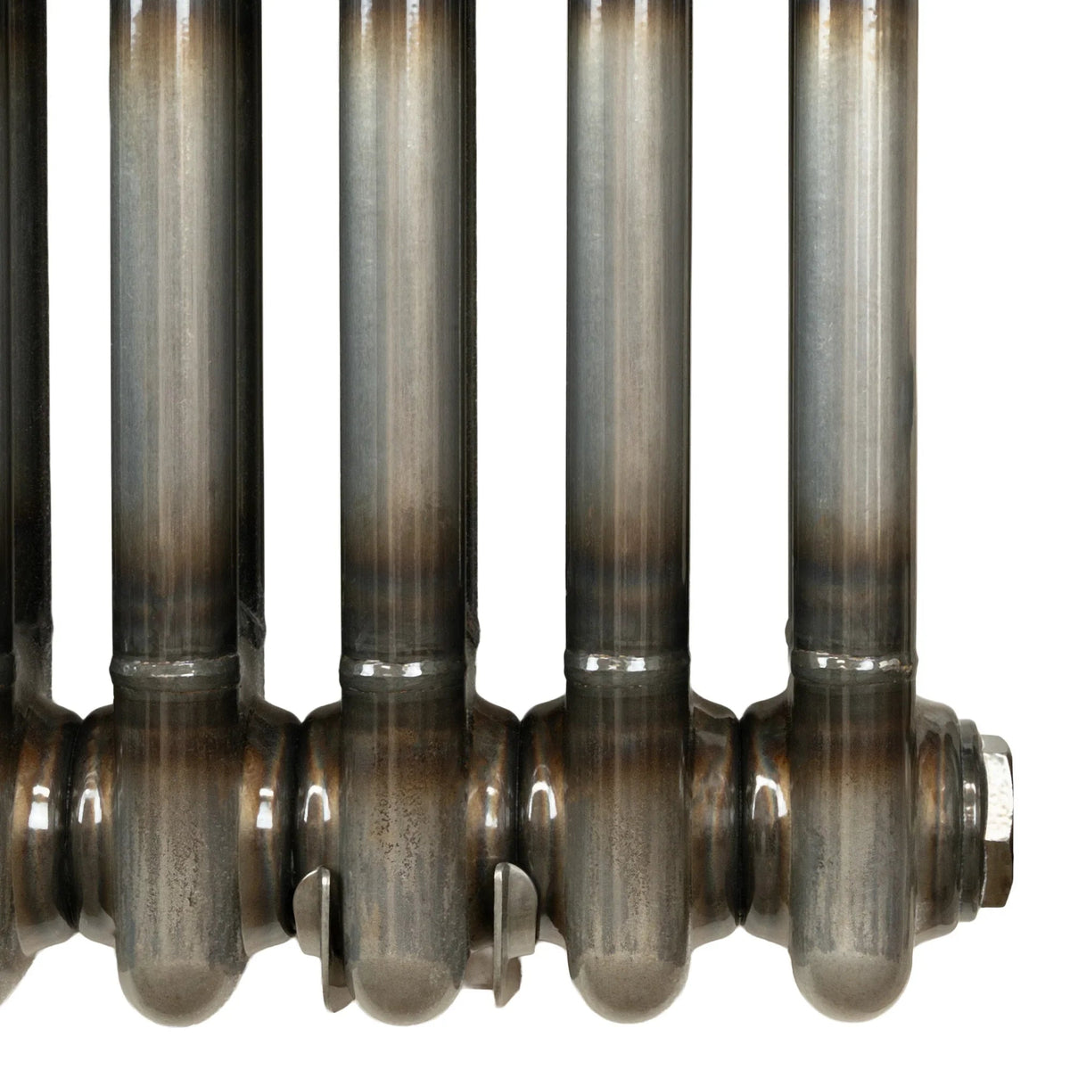 Traditional 3 Column Radiator - 300 x 1460mm - Raw Metal - Used - Acceptable