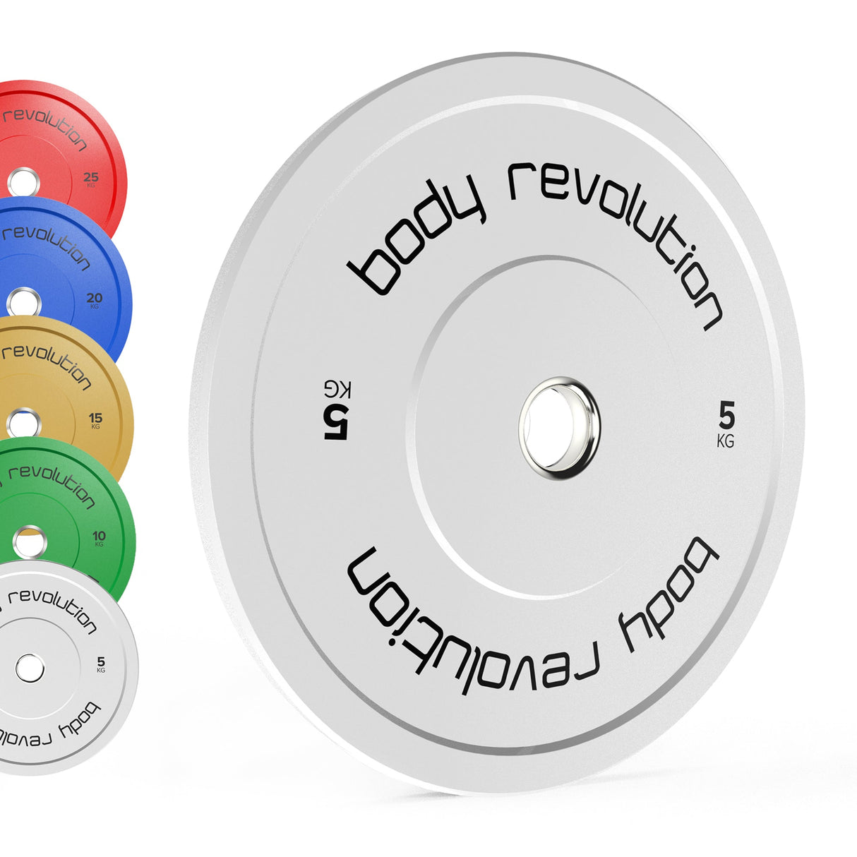 Body Revolution Olympic Bumper Plates (Colour) - Used - Acceptable