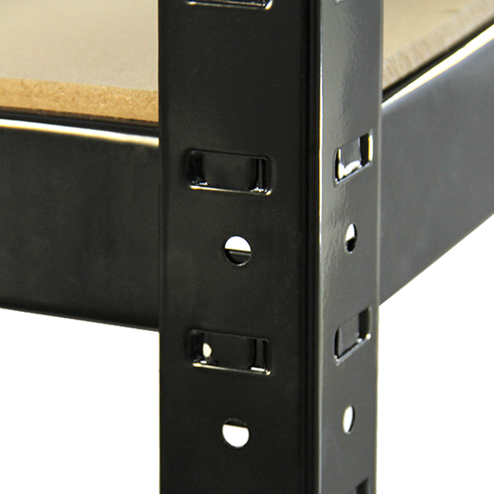 Monster Racking T-Rax Metal Storage Shelves, Black, 90cm W, 45cm D - Used - Acceptable