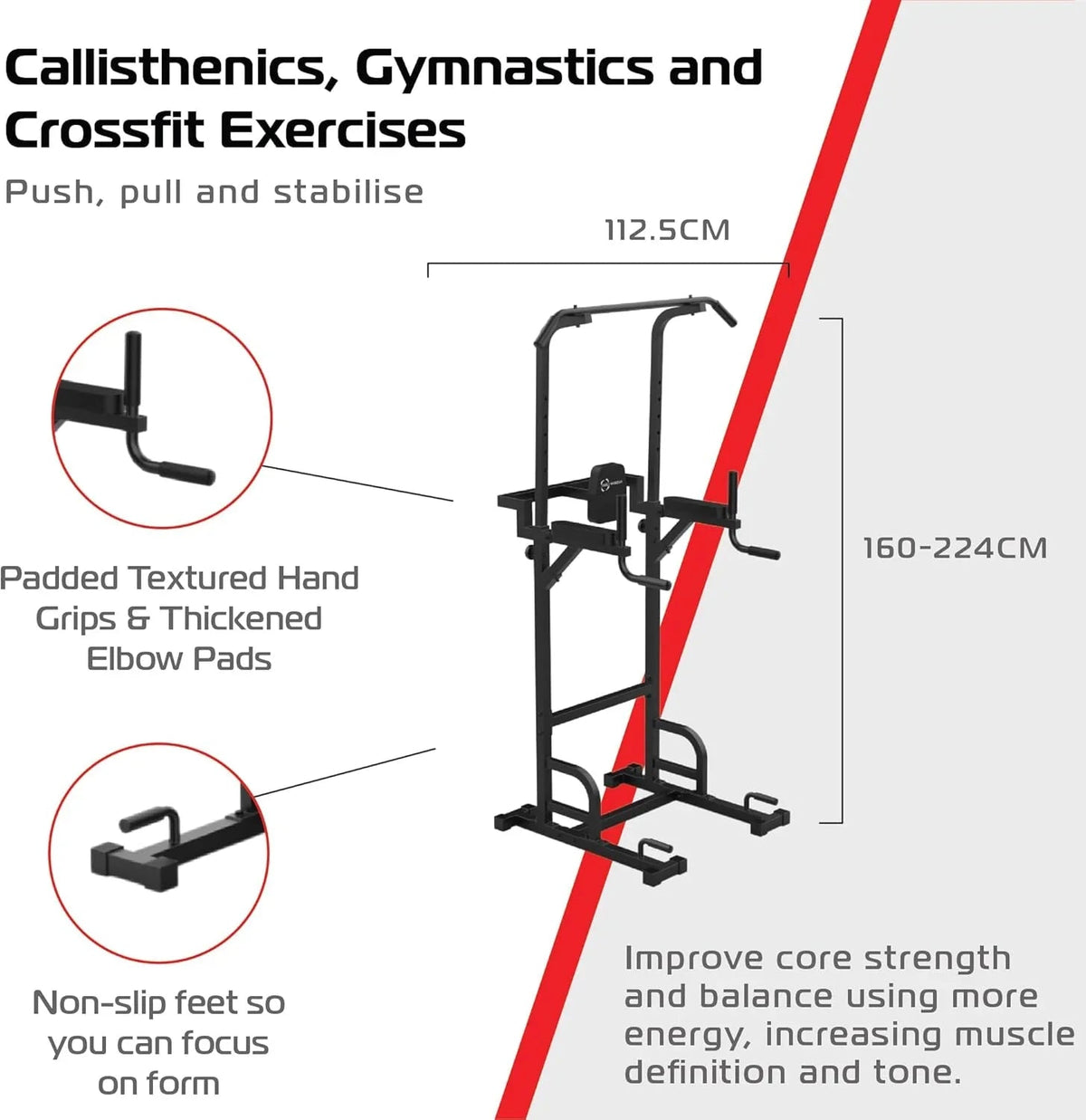 Body Revolution Parallettes/Dip Full Tower - Used - Acceptable
