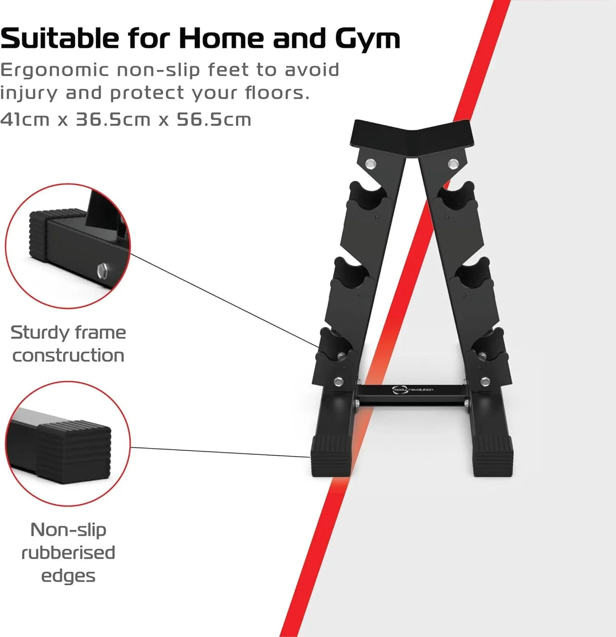 3 Tier Hex Dumbbell Weight Rack - Used - Acceptable