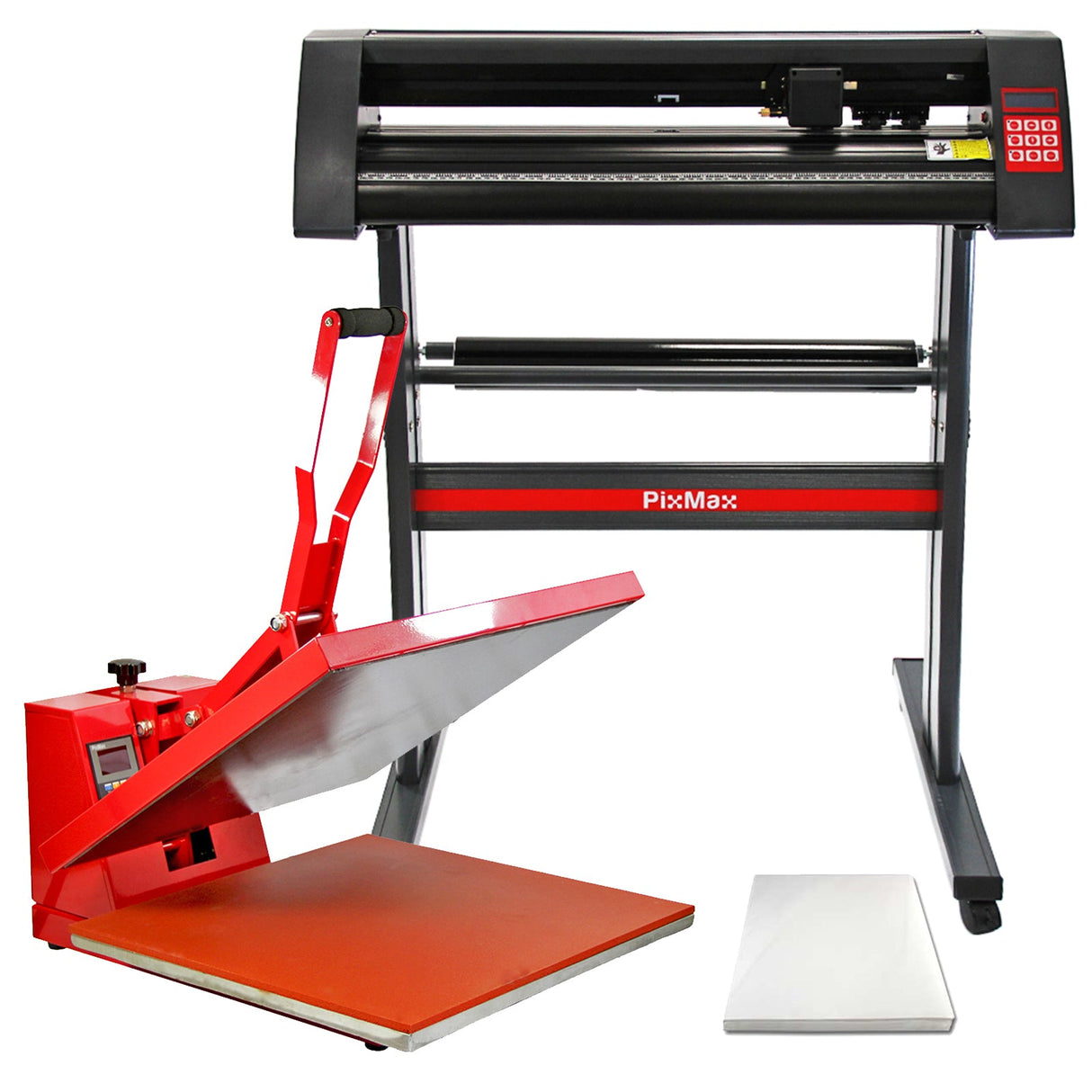 PixMax 50cm Clam Heat Press, Vinyl Cutter - Used - Acceptable