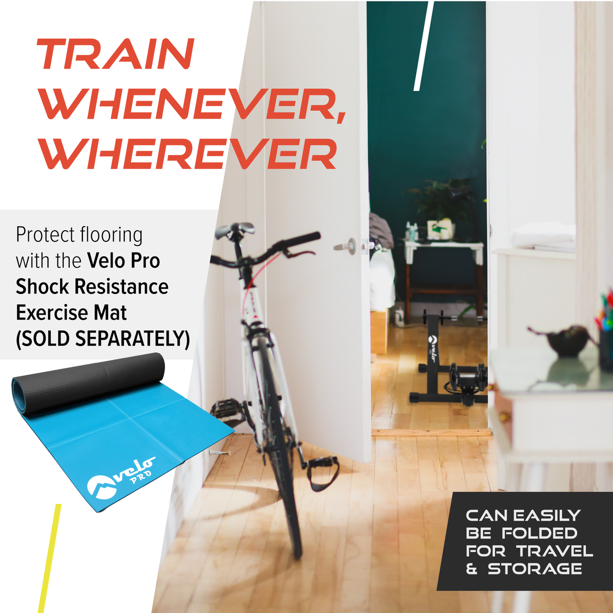 Velo Pro White Magnetic Turbo Trainer - Used - Acceptable