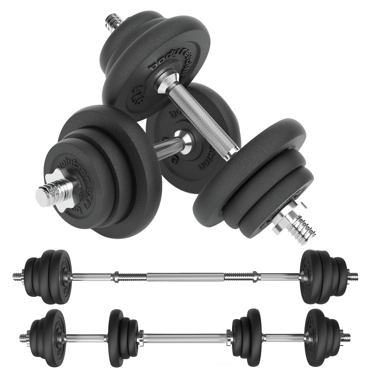 Body Revolution Cast Iron Dumbbell Set 15 kg - 50 kg - Used - Good