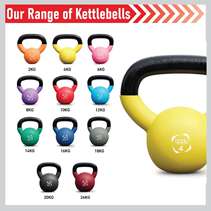 Body Revolution Neoprene Kettlebells 2 kg - 24 kg - Used - Acceptable