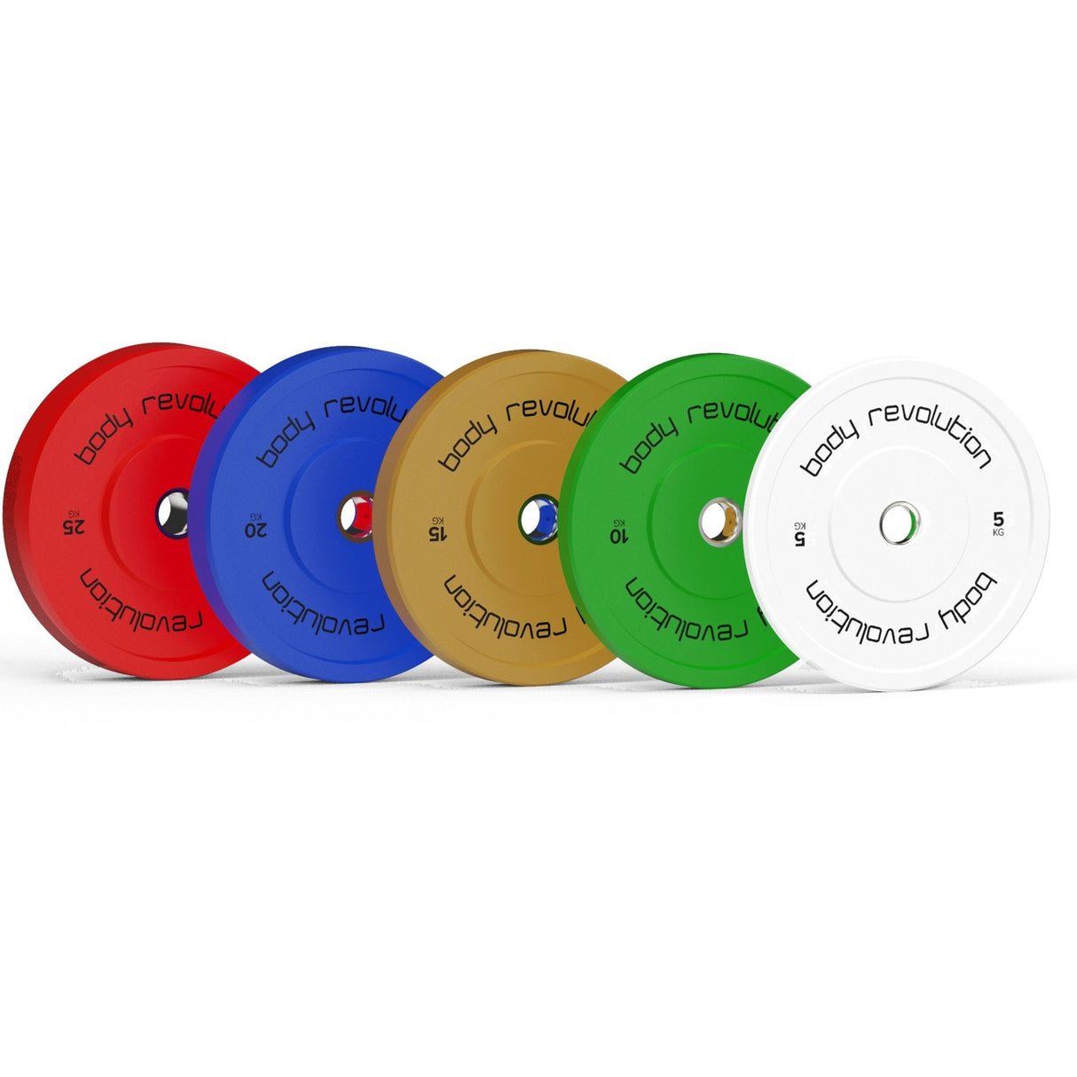 Body Revolution Olympic Bumper Plates (Colour) - Used - Acceptable