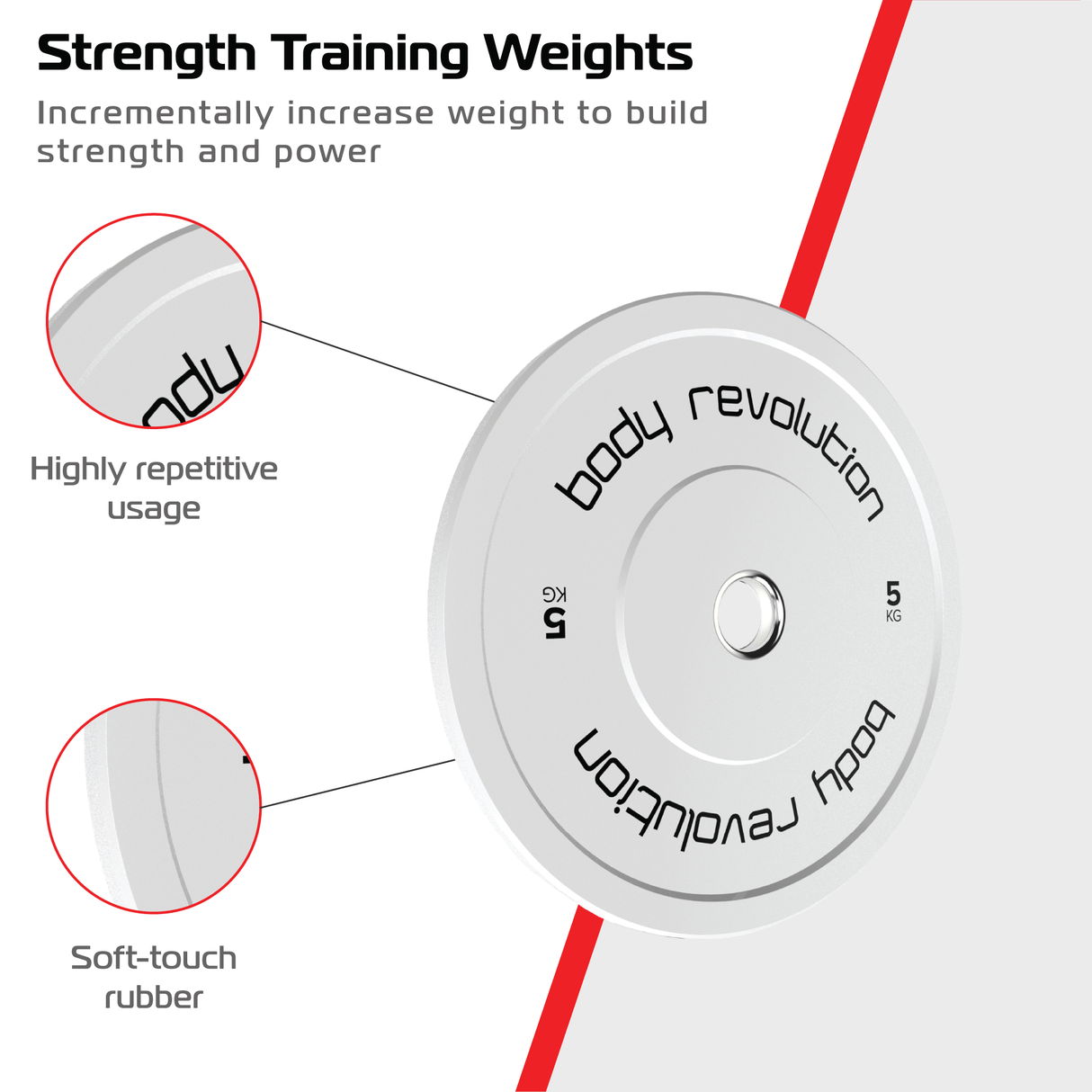 Body Revolution Olympic Bumper Plates (Colour) - Used - Good