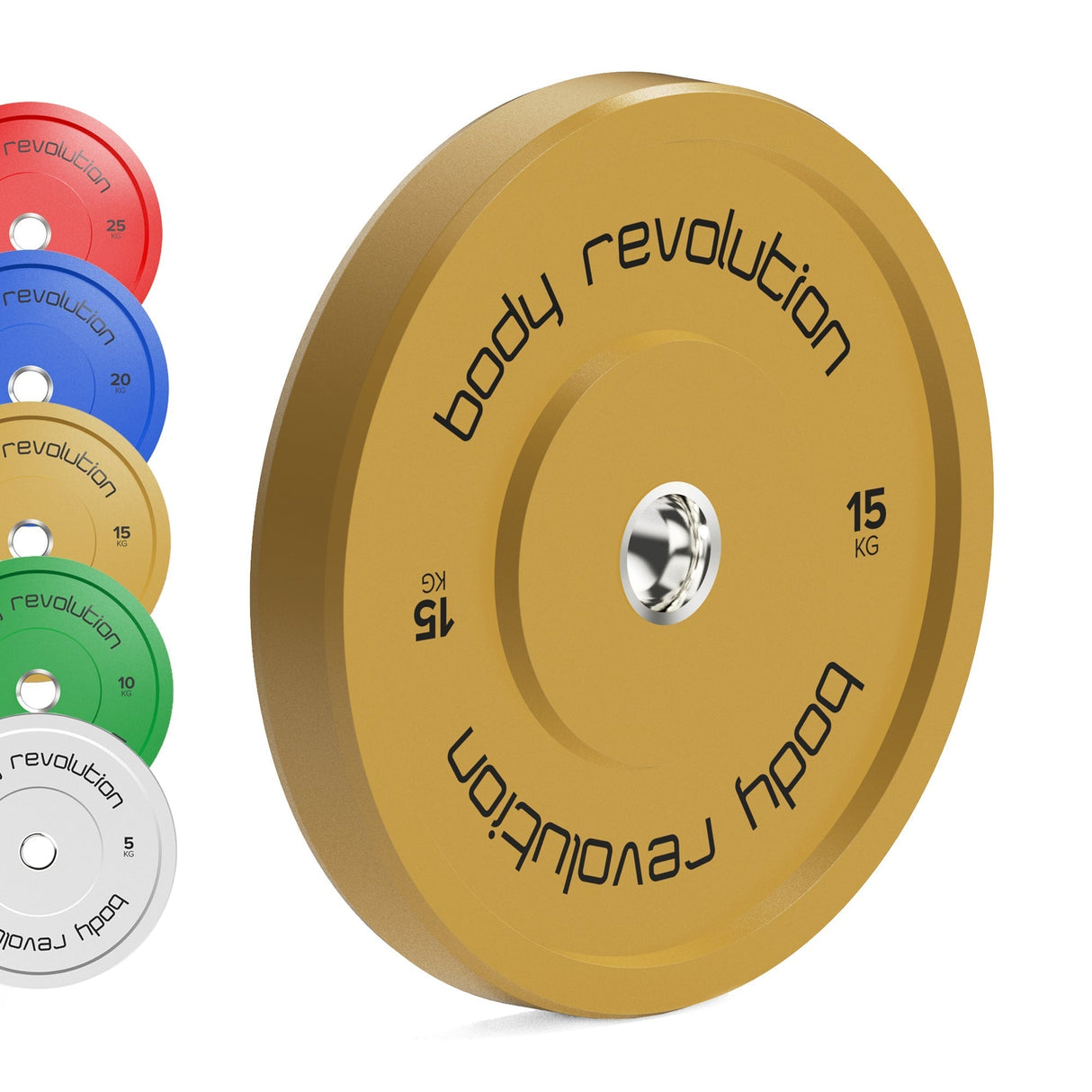 Body Revolution Olympic Bumper Plates (Colour) - Used - Acceptable