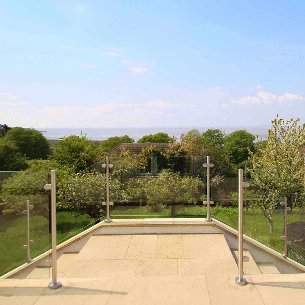 MonsterShop Stainless Steel Balustrade, Mid Post, 110cm H - Used - Good