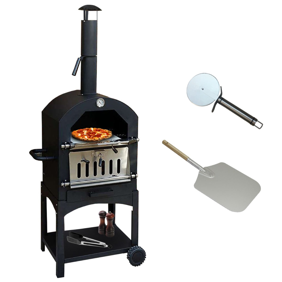 KuKoo Outdoor Pizza Oven & Pizza Peel - Used - Acceptable