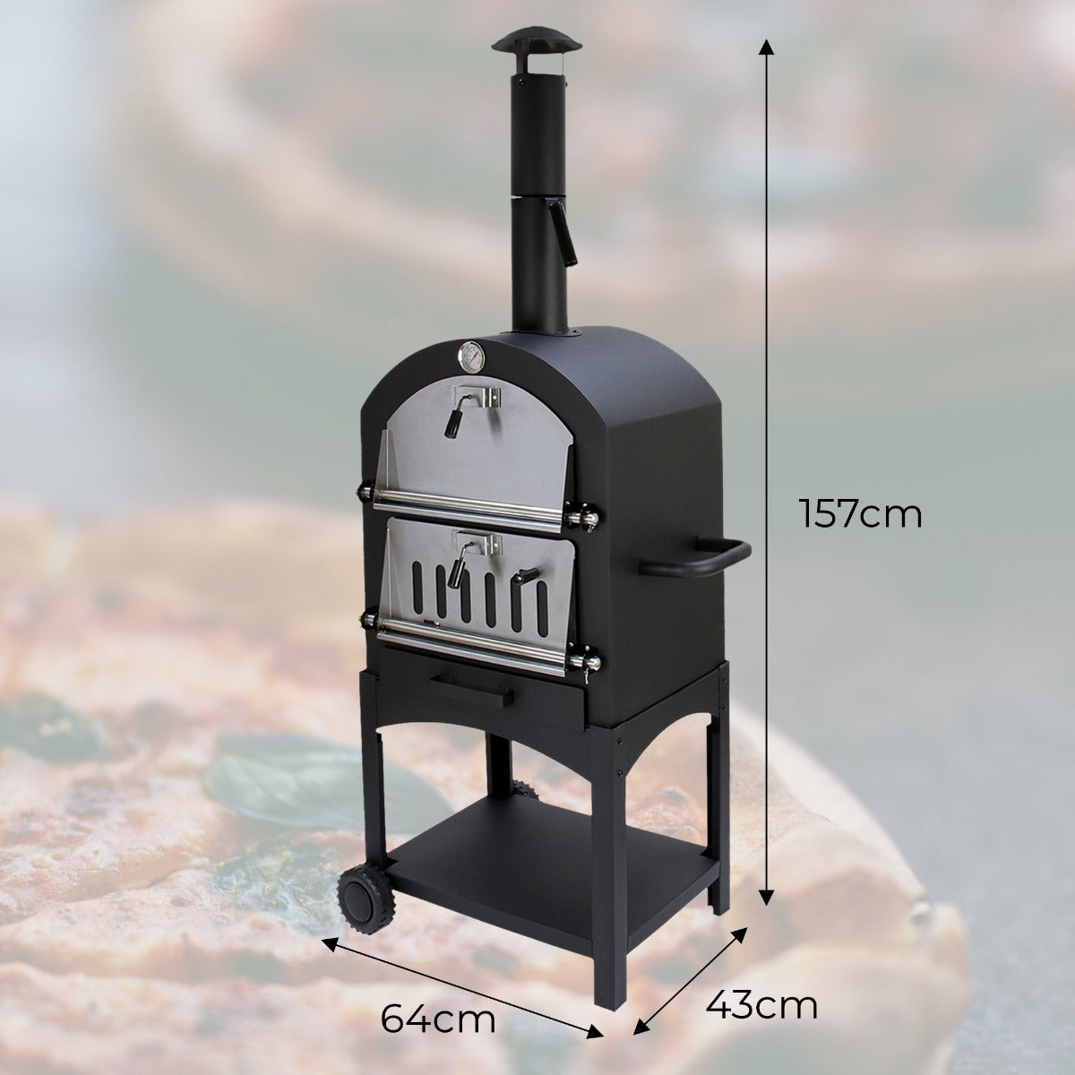 KuKoo Outdoor Pizza Oven & Pizza Peel - Used - Acceptable