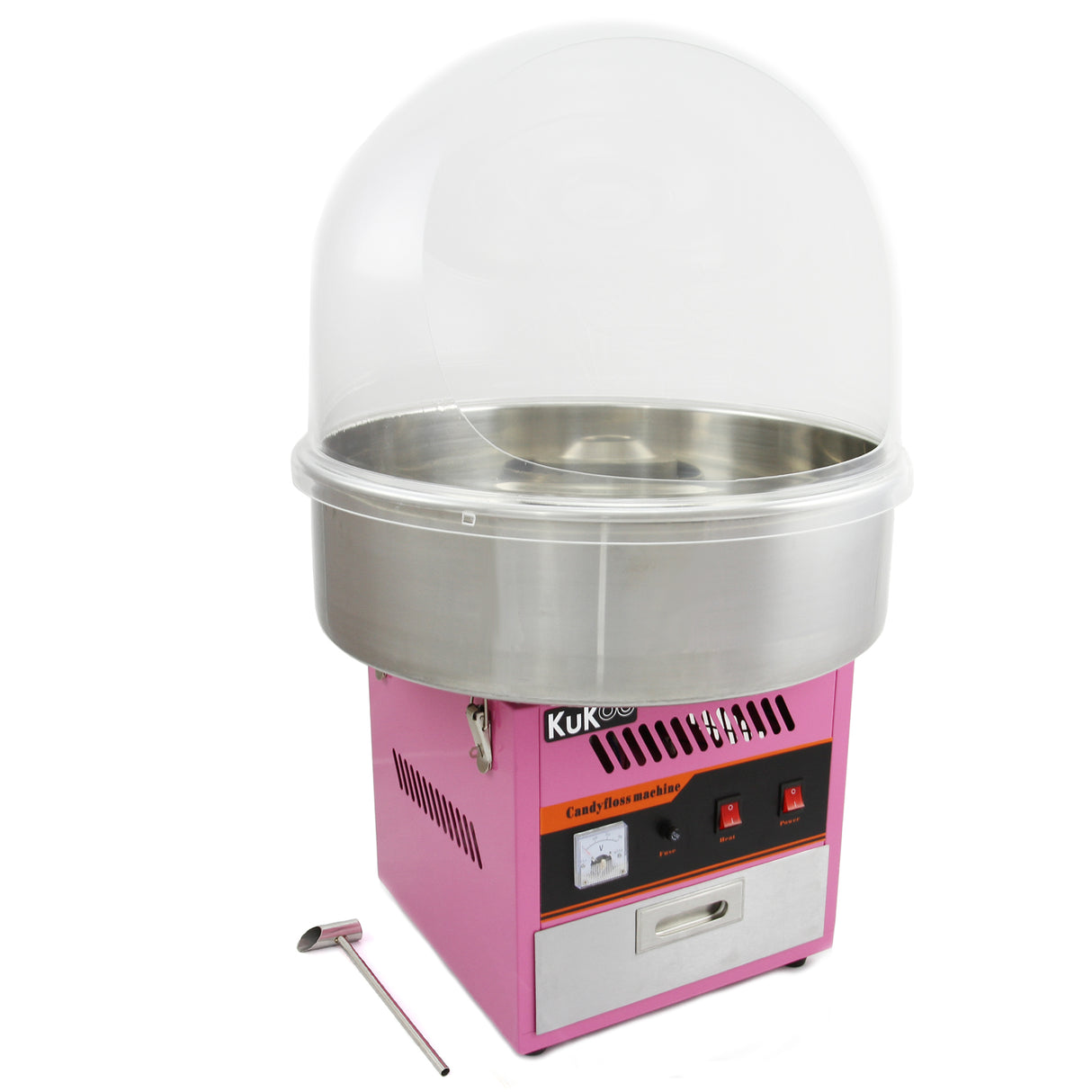 KuKoo Candy Floss Machine & Protective Dome - Used - Acceptable