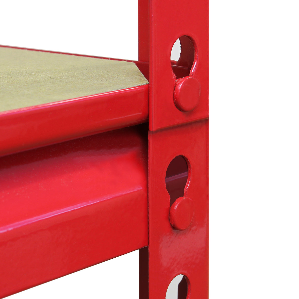 Monster Racking Z-Rax Extra Strong Steel Shelves, Red, 90cm W, 45cm D - Used - Acceptable