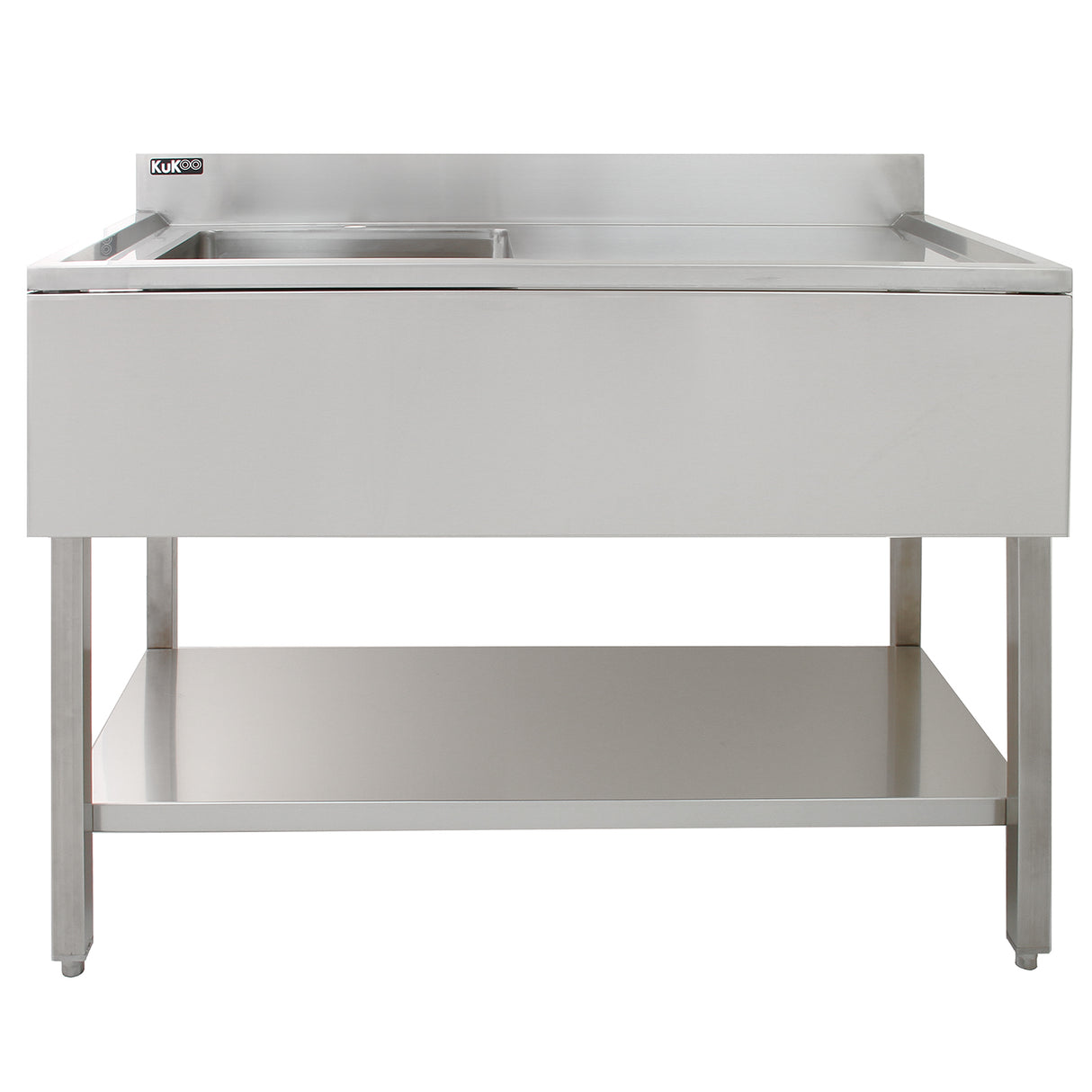 KuKoo Commercial Stainless Steel Sink - Right Hand Drainer - Used - Good