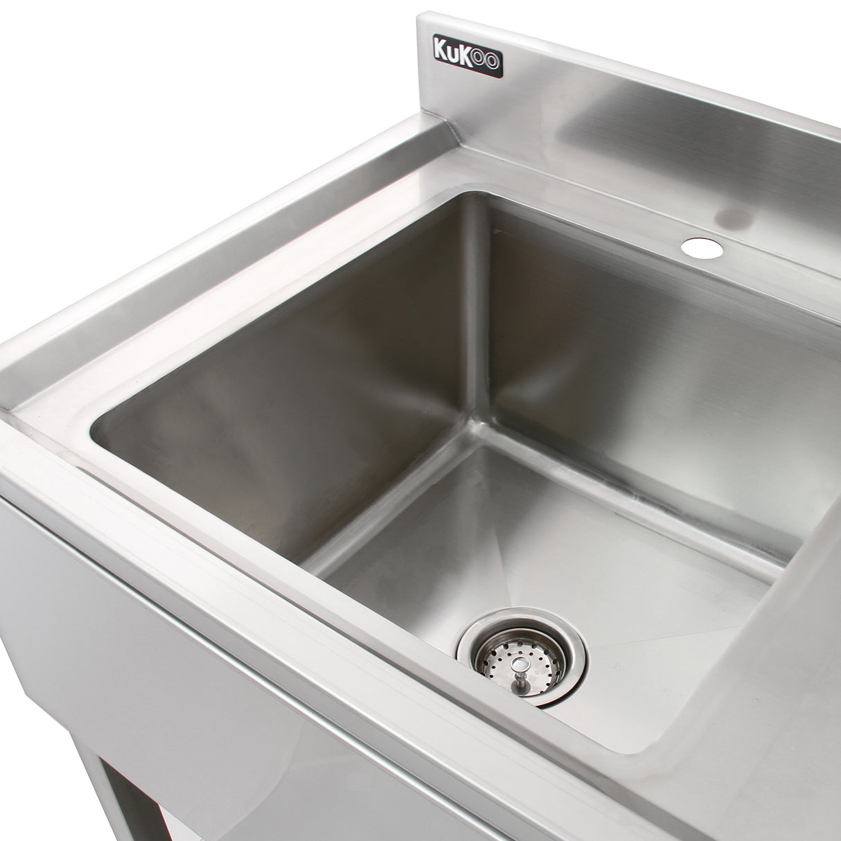 KuKoo Commercial Stainless Steel Sink - Right Hand Drainer - Used - Good