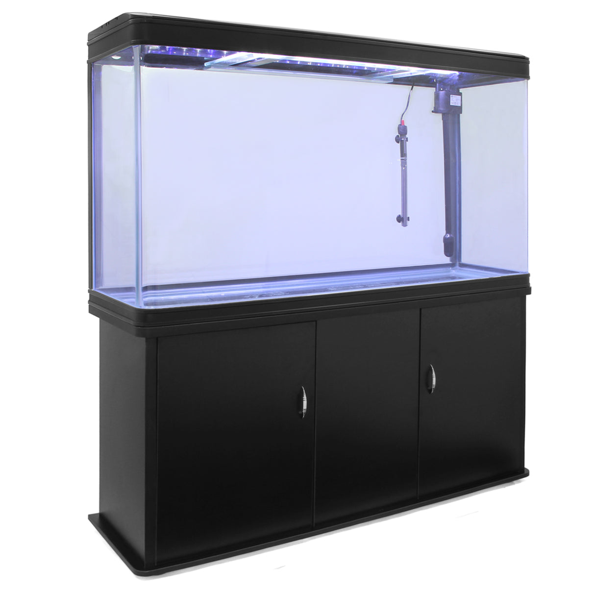 Aquarium Fish Tank & Cabinet - Black - Used - Good