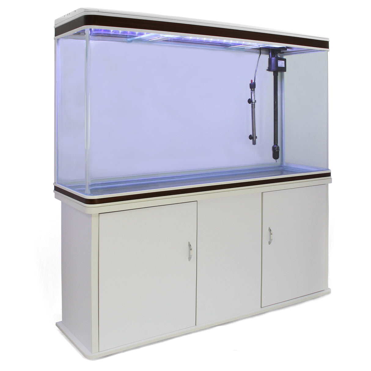 Aquarium Fish Tank & Cabinet - White - Used - Very Good