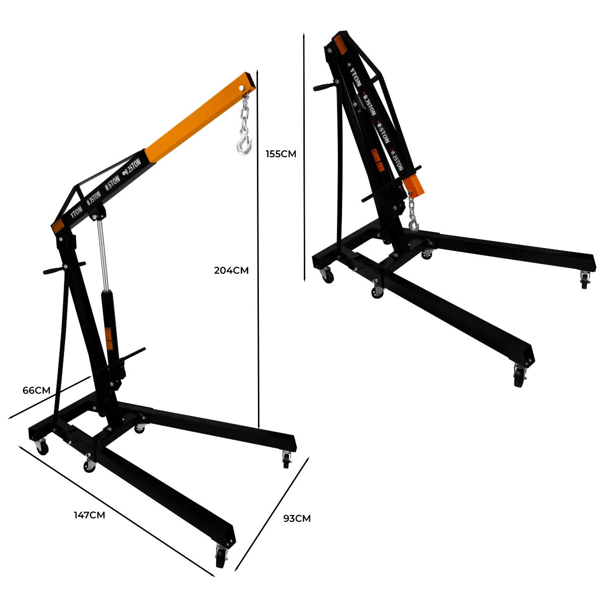 T-Mech Engine Crane 1 Tonne - Used - Very Good