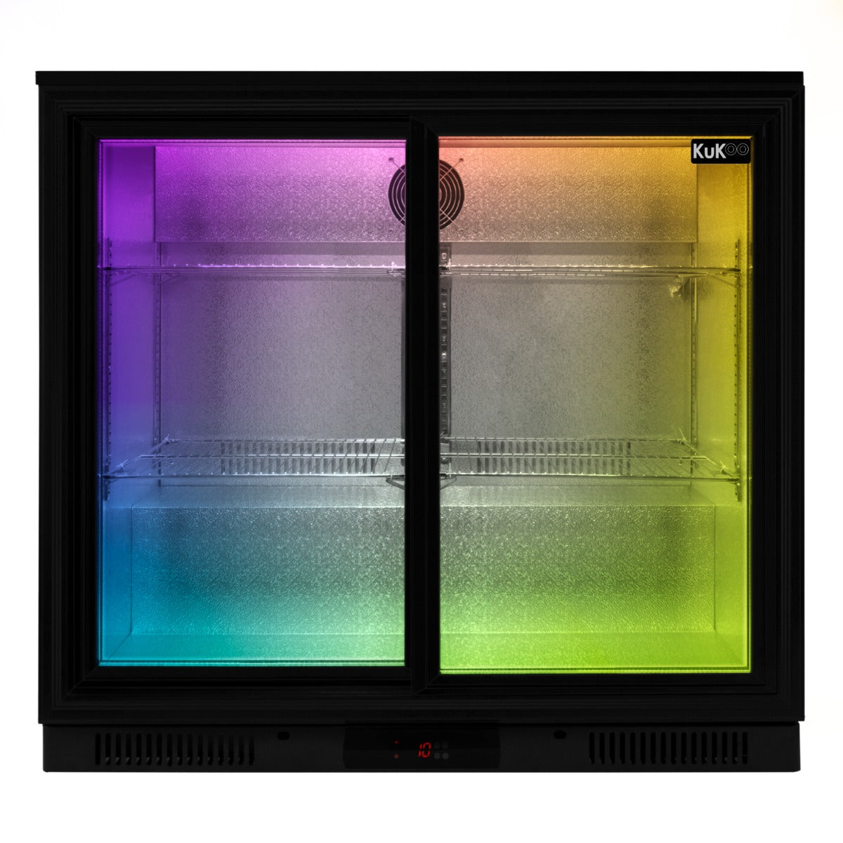 Back Bar Fridge Cooler - Sliding Double Door - Used - Acceptable