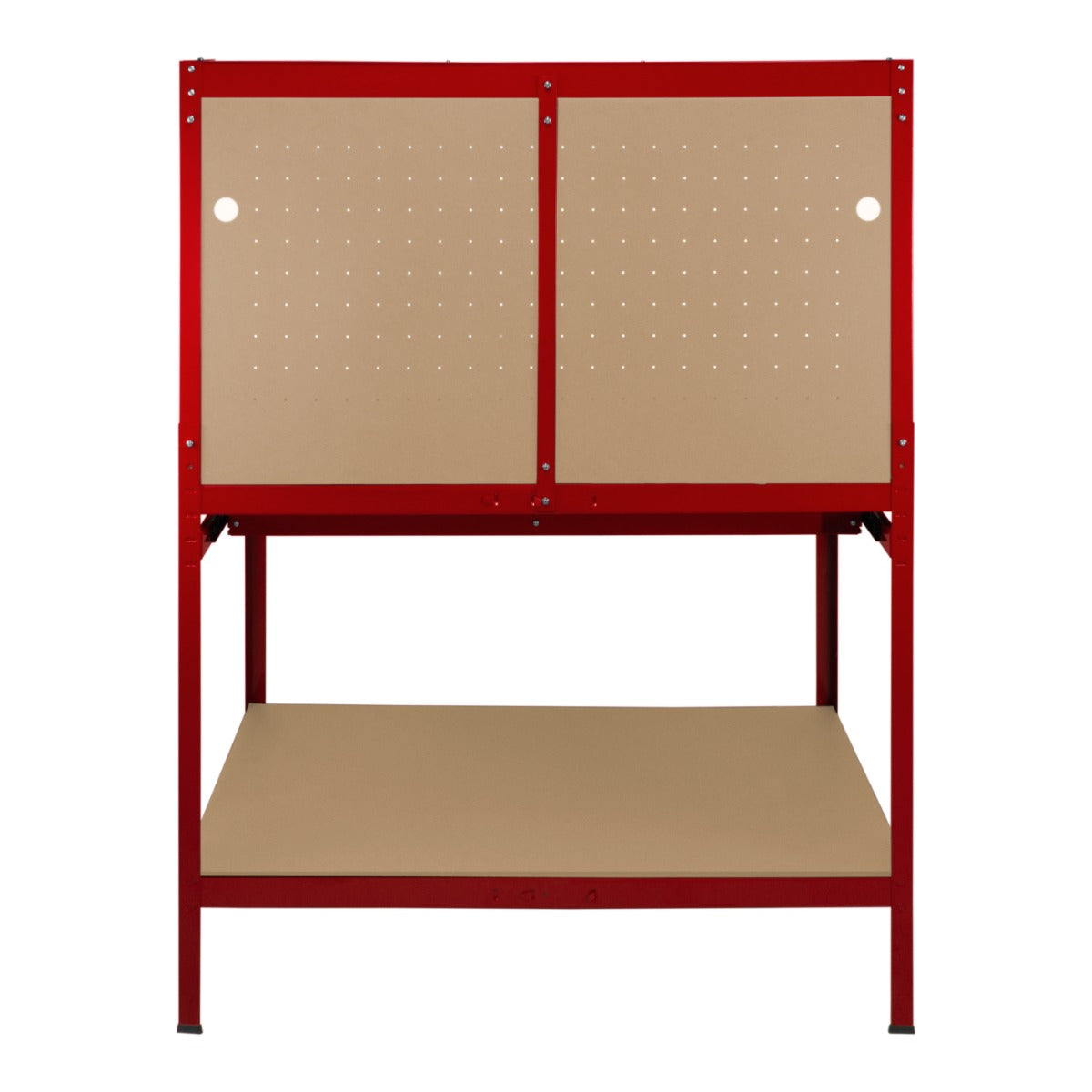 Workbench with Pegboard, Drawer & Light – Red - Used - Good