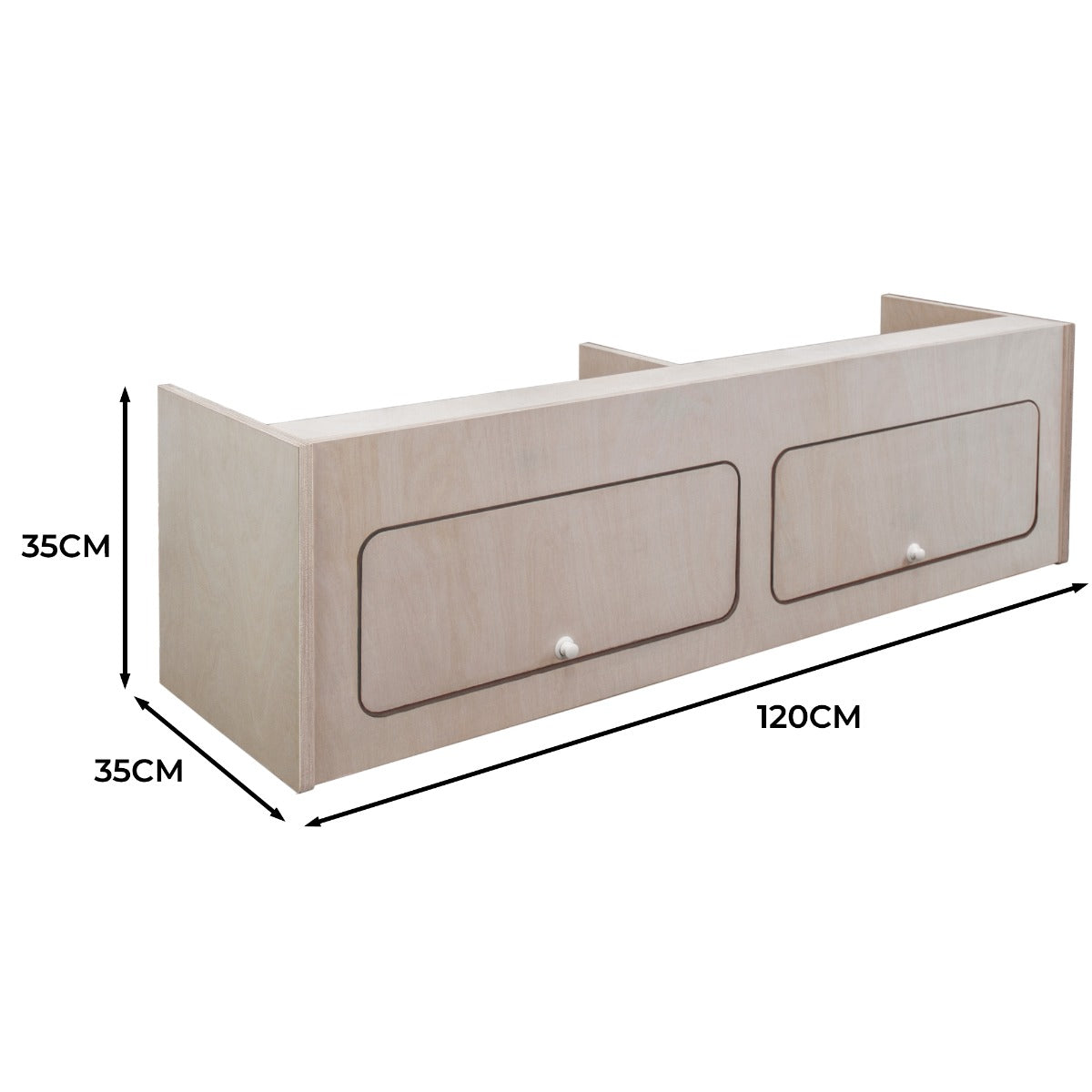Overhead Camper Cabinet – 120cm x 35cm x 35cm - Used - Acceptable