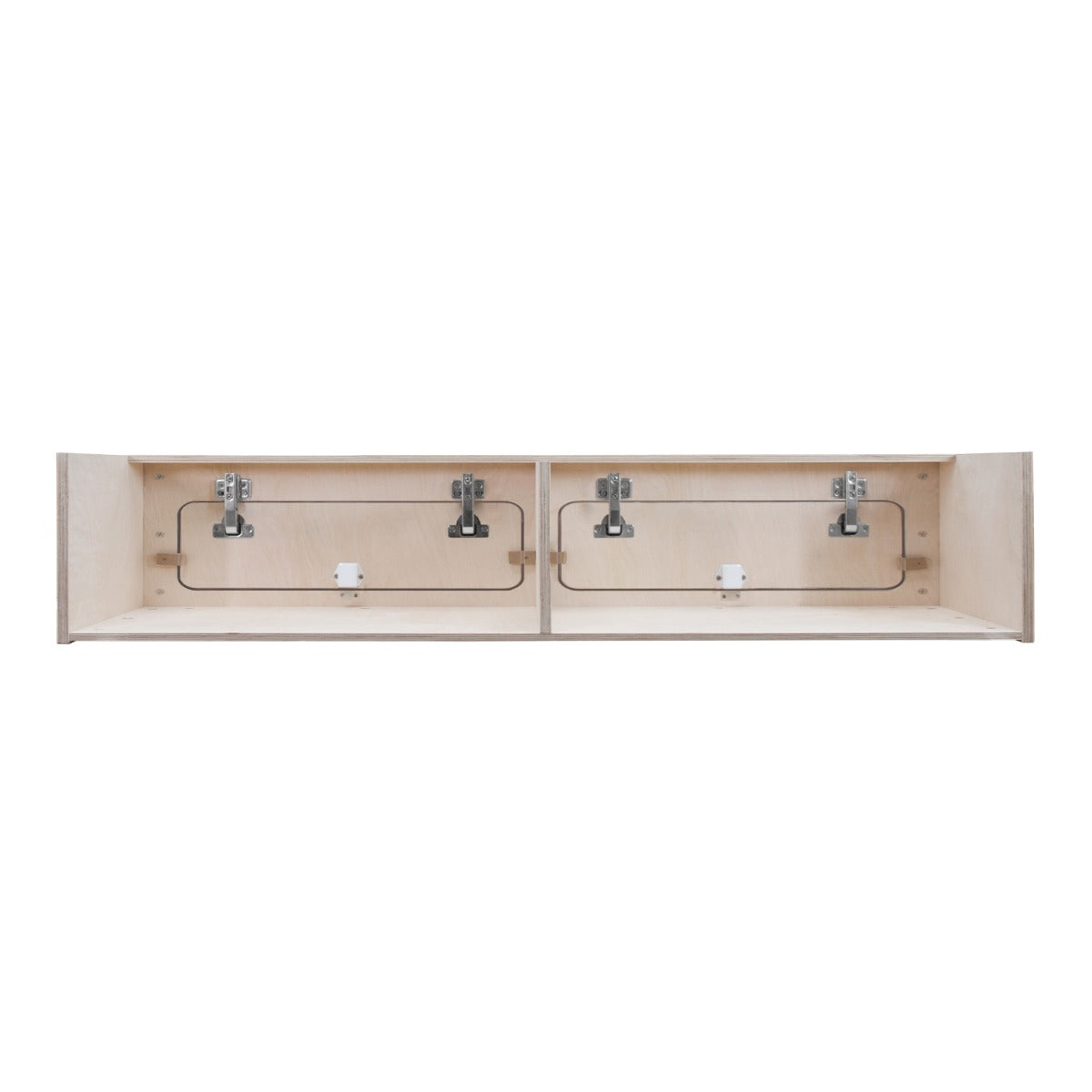 Overhead Camper Cabinet With Black Trim – 120cm x 25cm x 25cm - Used - Good