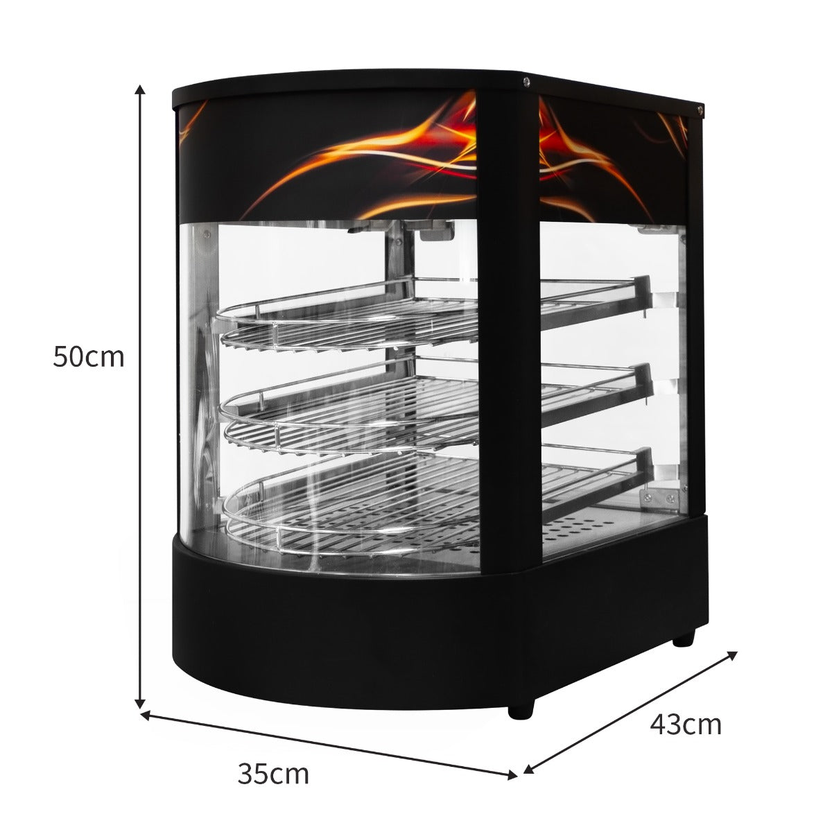 Commercial Food Warmer Glass Pizza Display - Used - Very Good