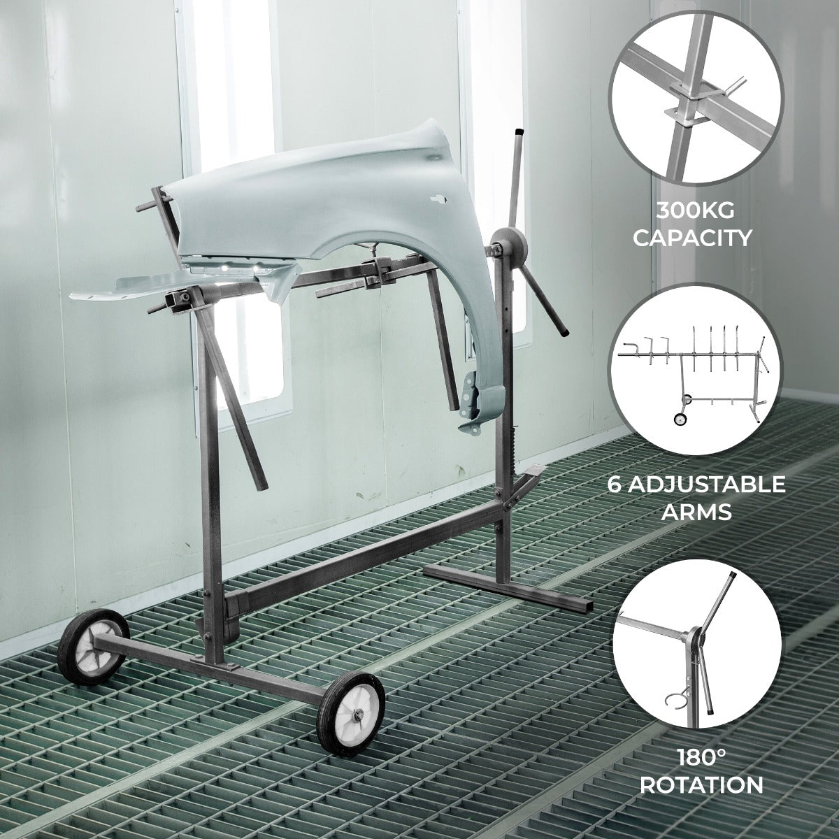 T-Mech Rotary Paint Panel Stand - Used - Acceptable
