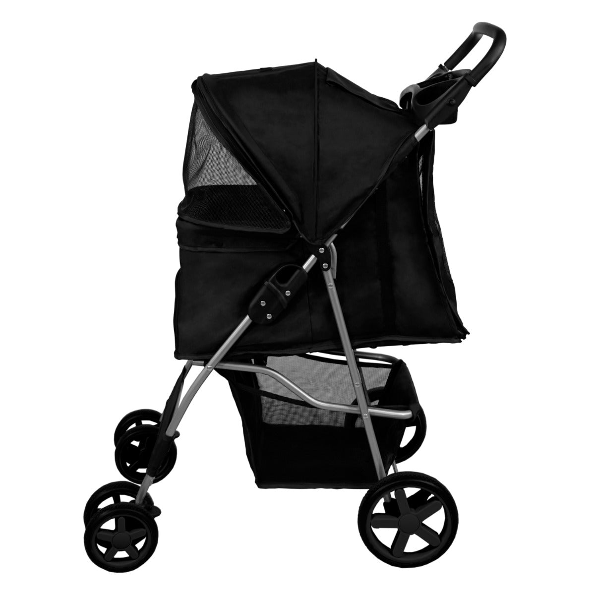 Pet Stroller with Rain Cover – Black - Used - Good