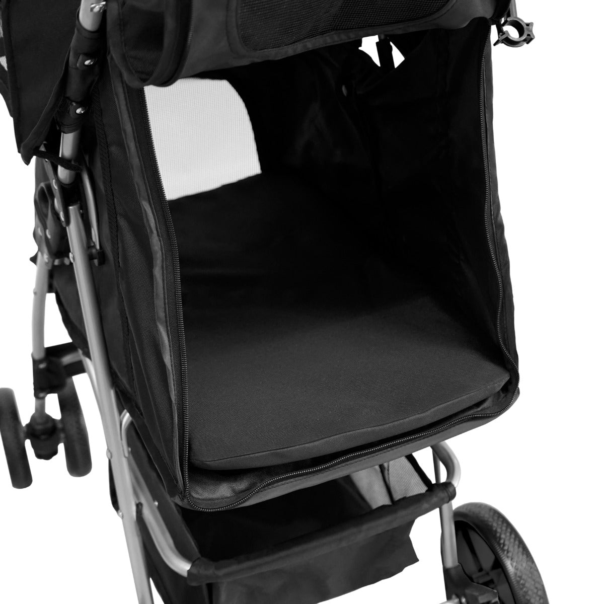 Pet Stroller with Rain Cover – Black - Used - Good
