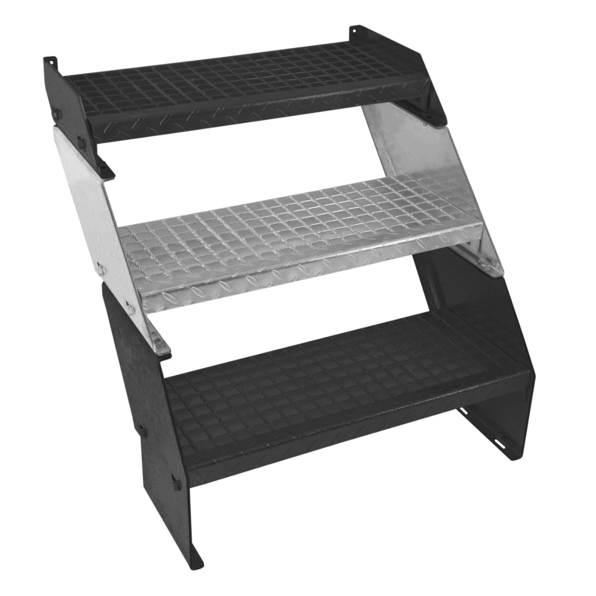 Additional Galvanised Steel Steps - 600mm Wide - Used - Acceptable