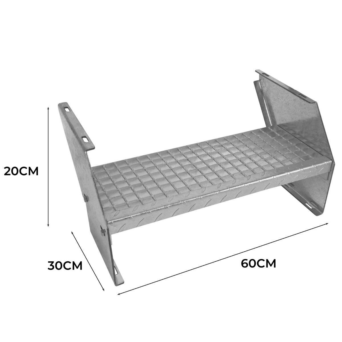 Additional Galvanised Steel Steps - 600mm Wide - Used - Acceptable