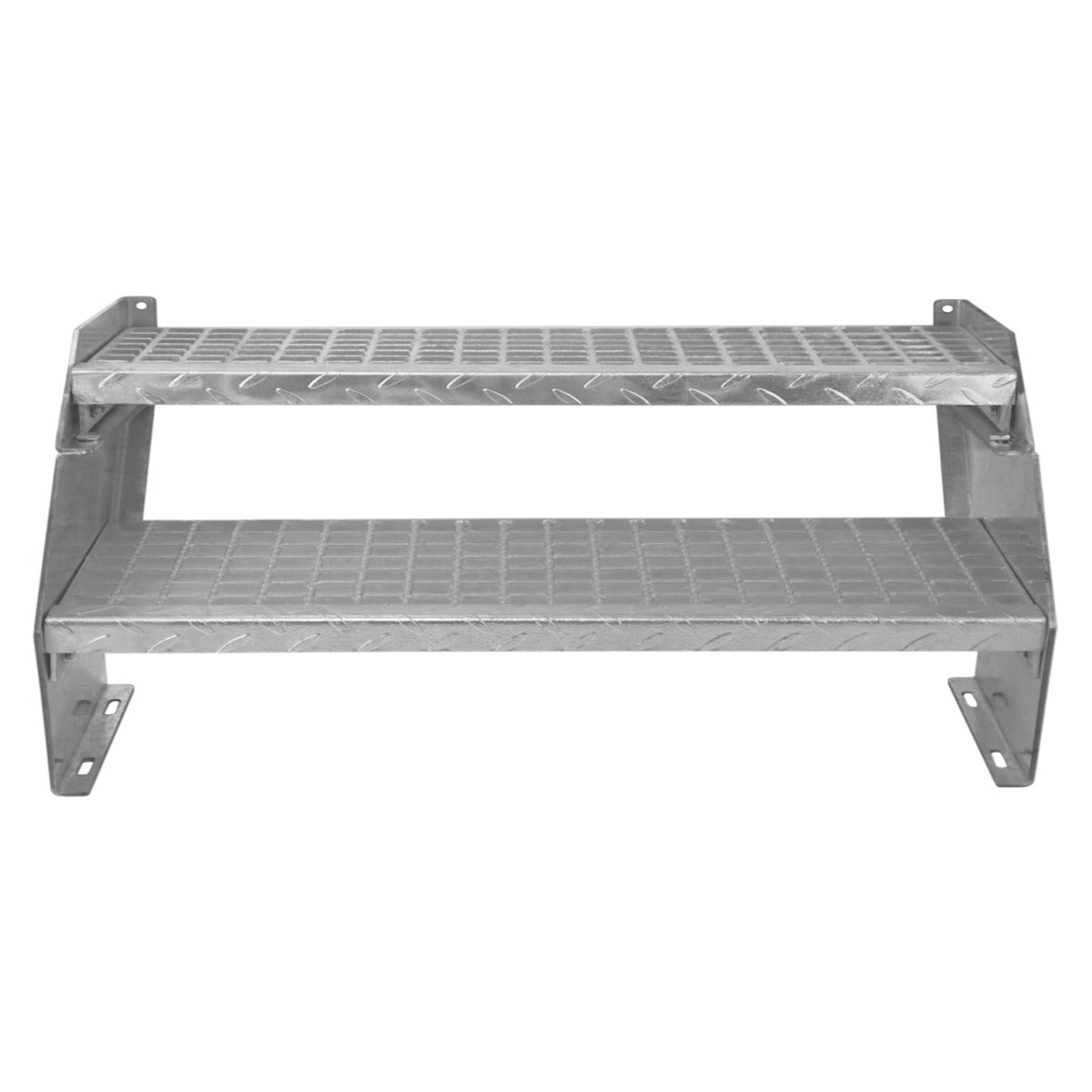 Adjustable 2 Section Galvanised Staircase - 900mm Wide - Used - Good