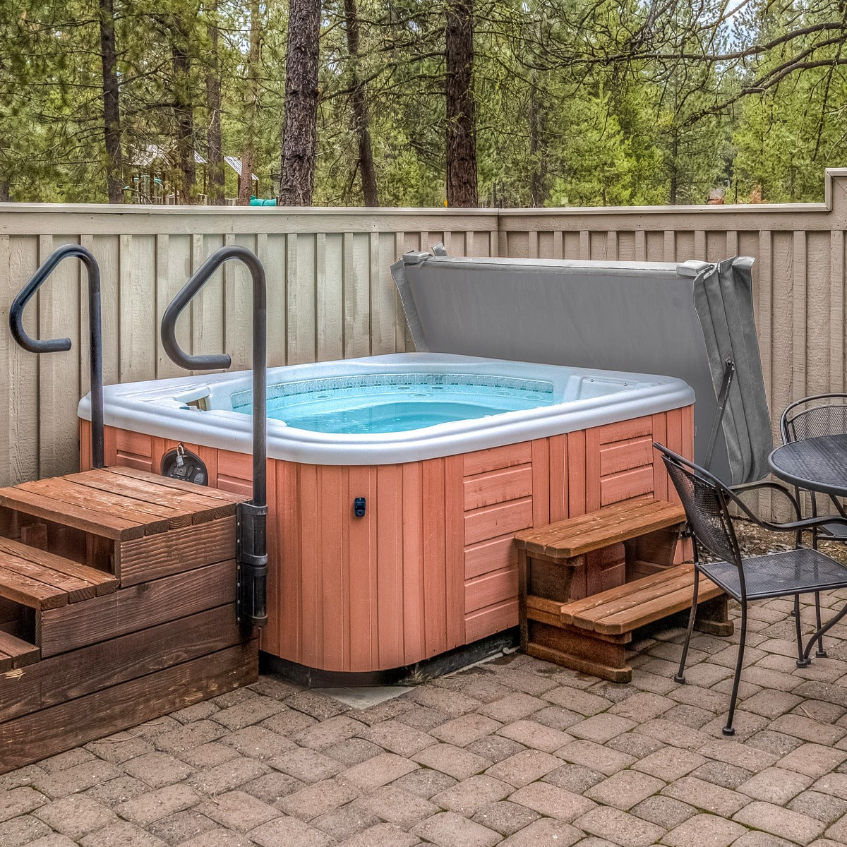 2.1m Hot Tub Spa Cover - Grey - Used - Acceptable