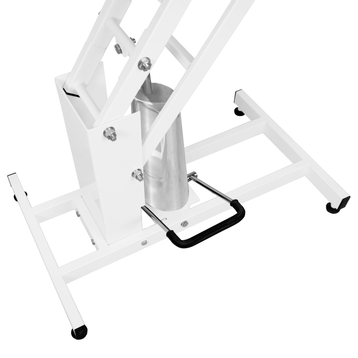 White Hydraulic Grooming Table - Black Table Top - Used - Good
