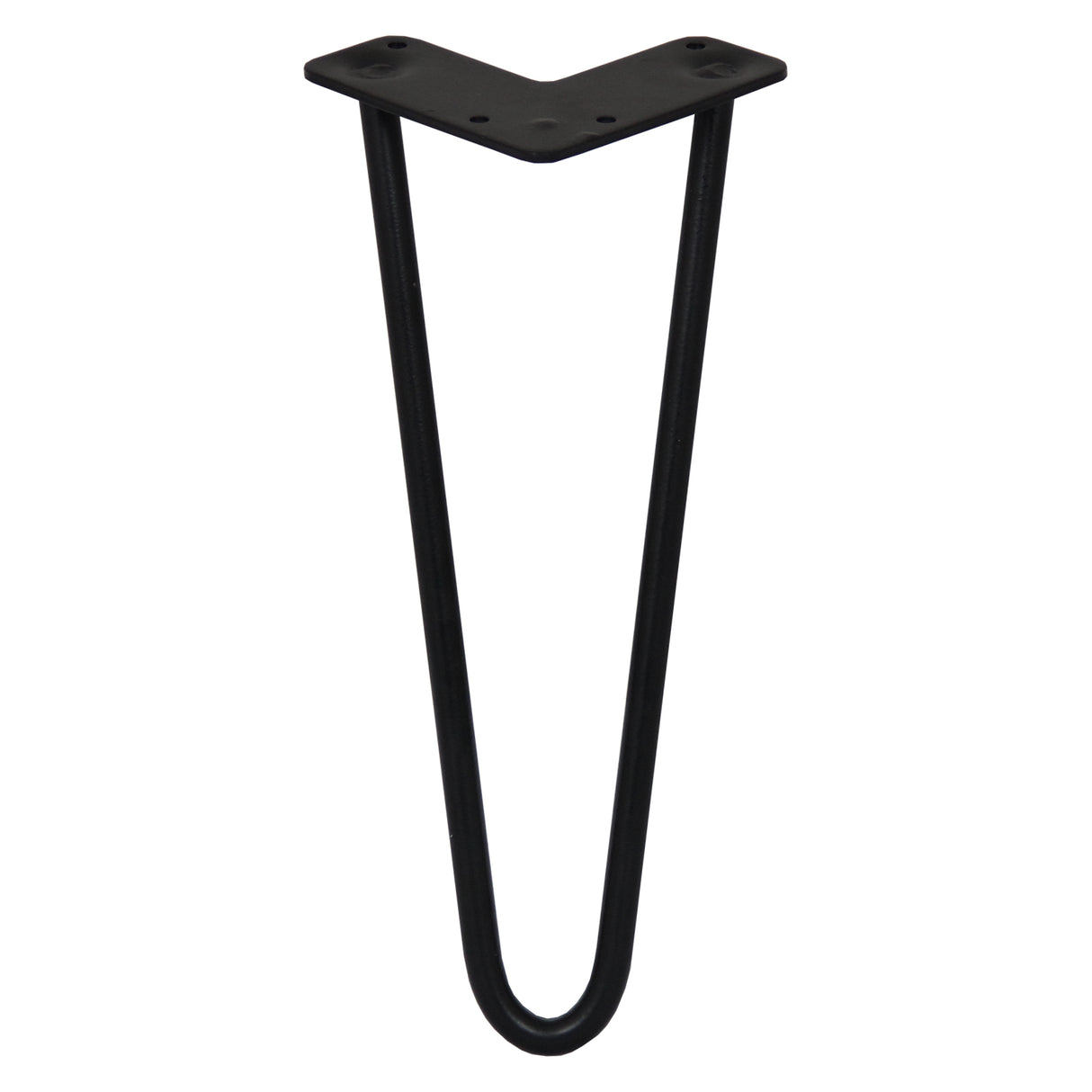 4 x 12" Hairpin Legs - 2 Prong - 12mm - Black - Used - Acceptable