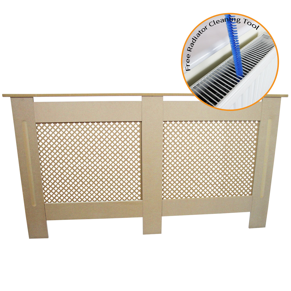 Radiator Cover MDF Unfinished 1515mm - Used - Good