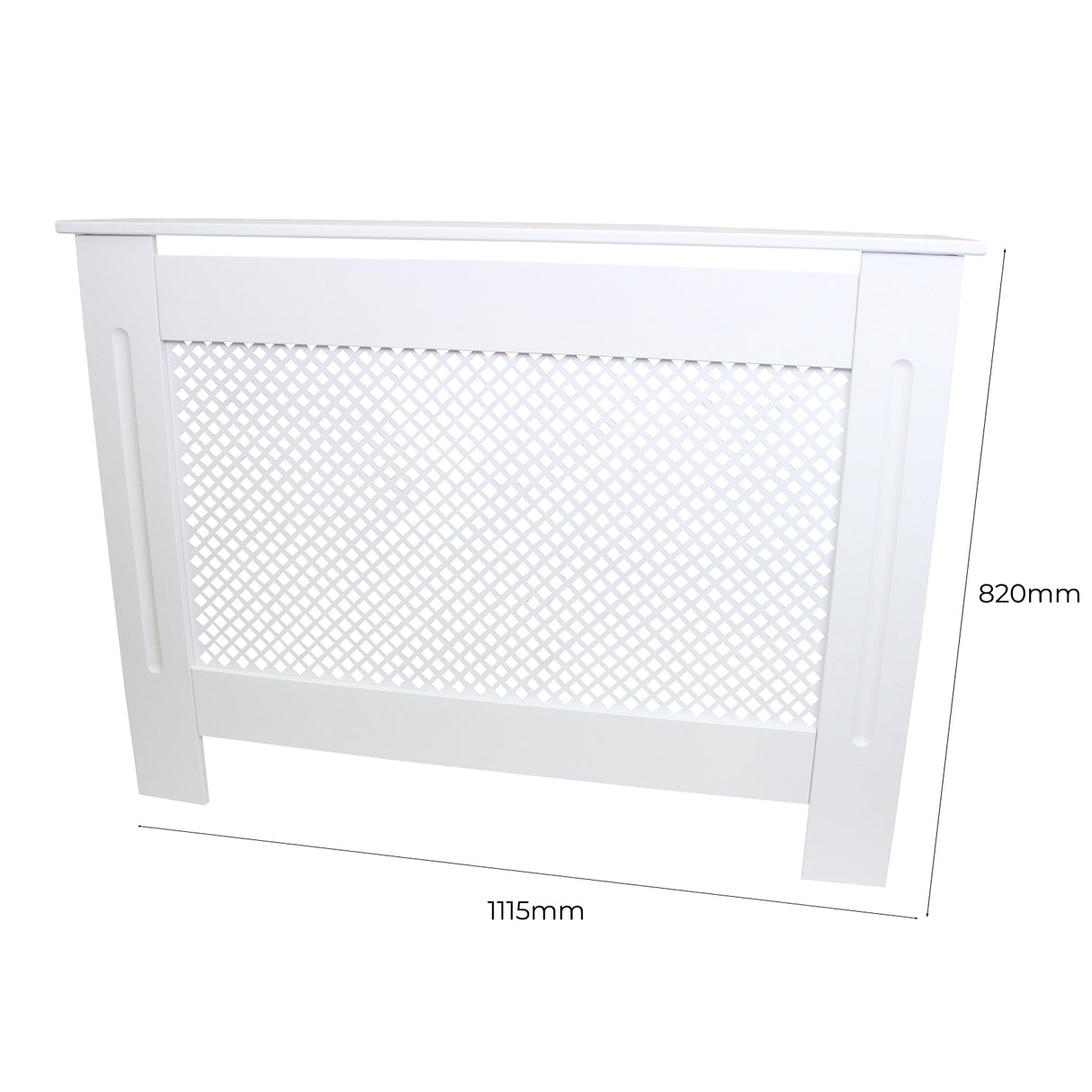 Radiator Cover MDF White 1115mm - Used - Acceptable