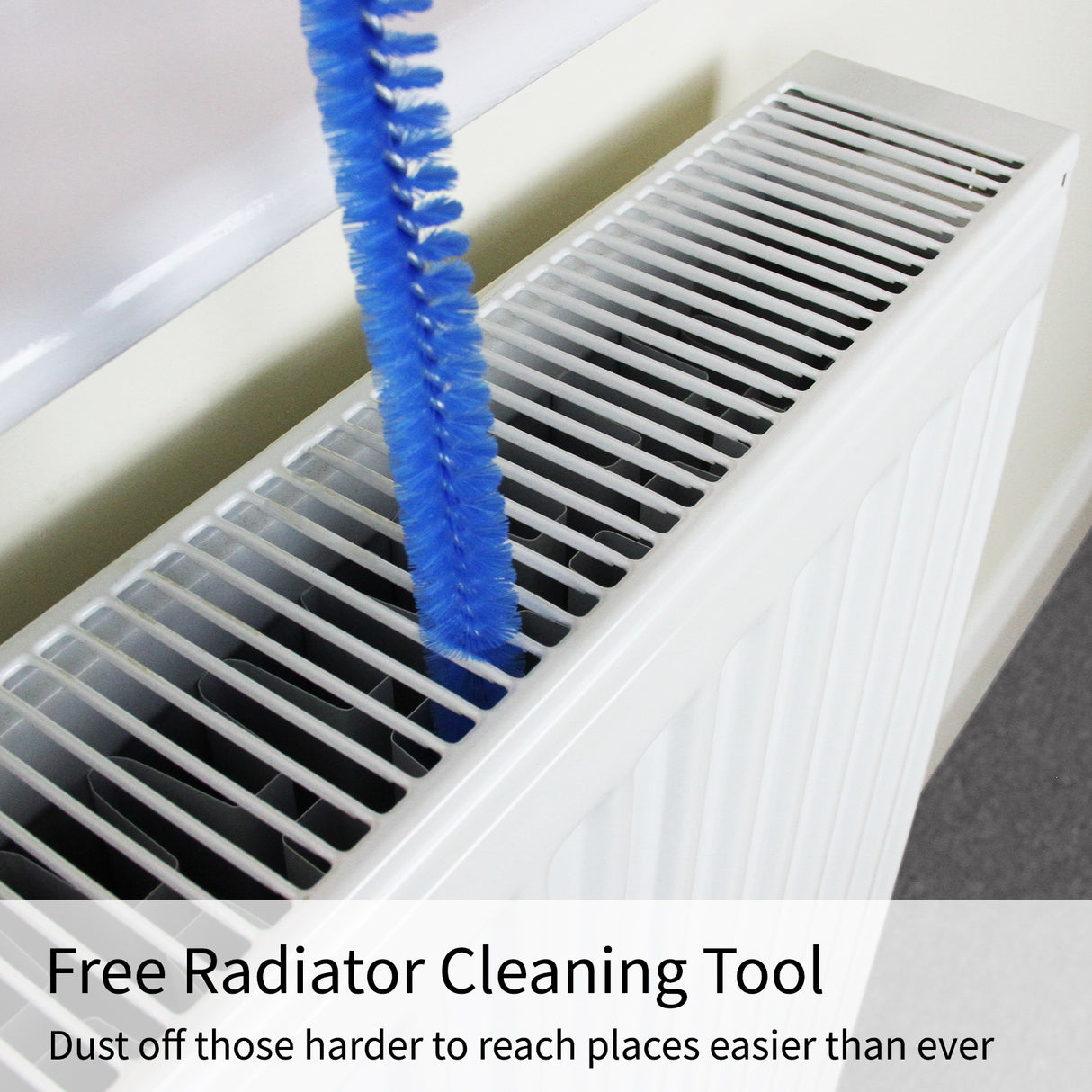 Adjustable Radiator Cover MDF White 1400mm - 1920mm - Used - Very Good