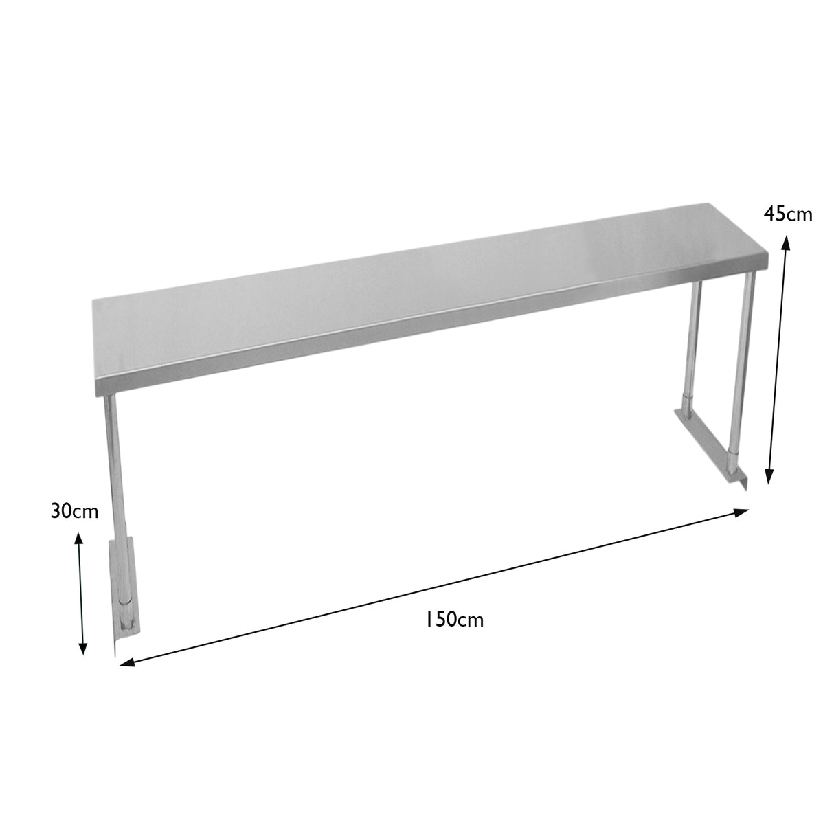 Kukoo Single Tier Steel Over-Shelf 1500mm - Used - Good