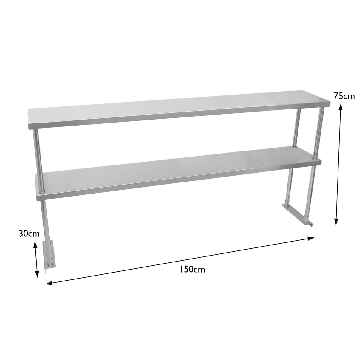 Kukoo Double Tier Steel Over-Shelf 1500mm - Used - Good