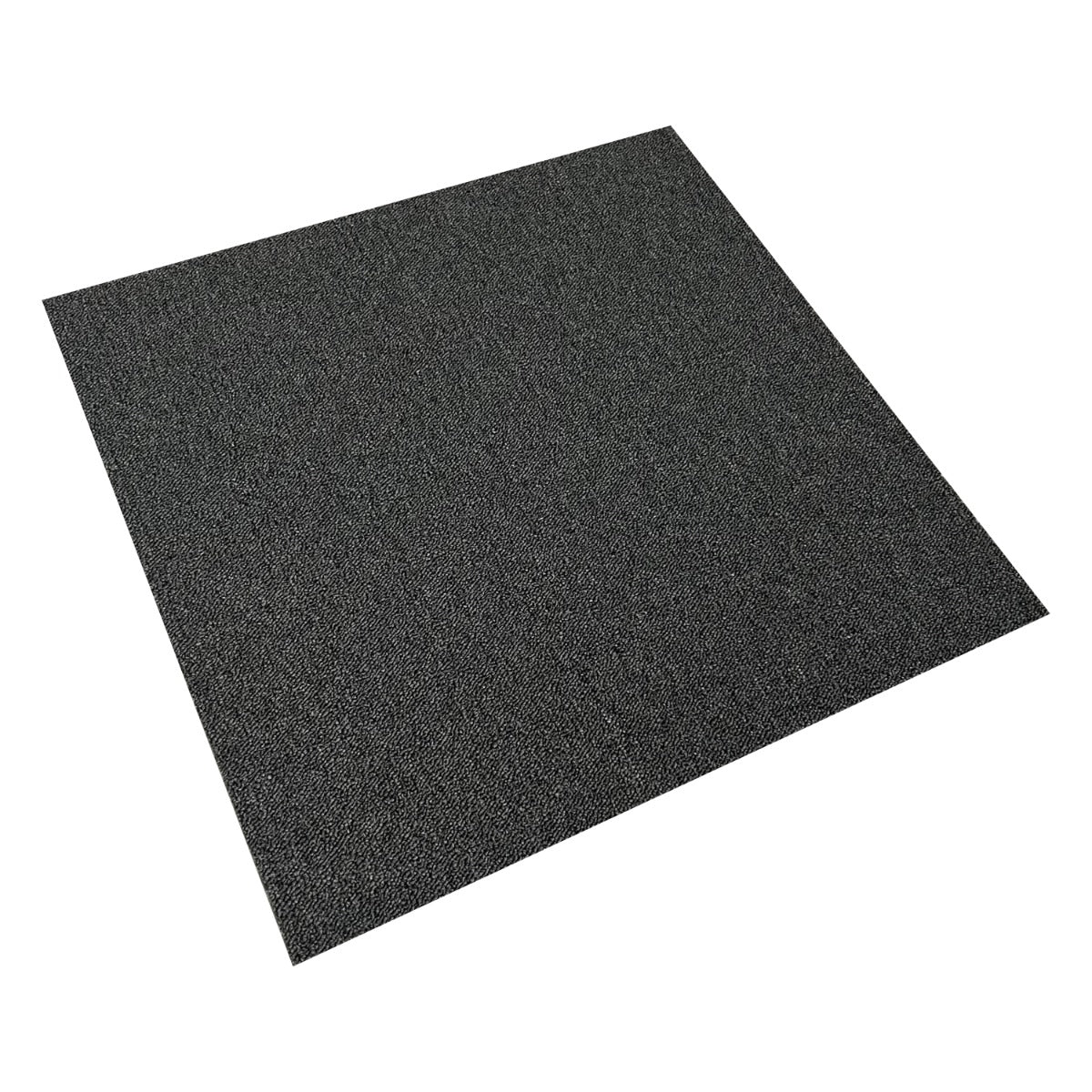 20 x Carpet Tiles 5m2 / Charcoal Black - Used - Acceptable