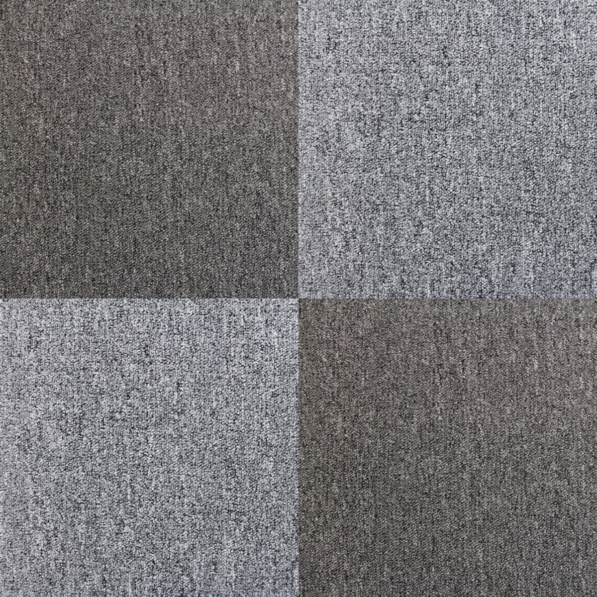 20 x Carpet Tiles 5m2 / Platinum Grey - Used - Acceptable