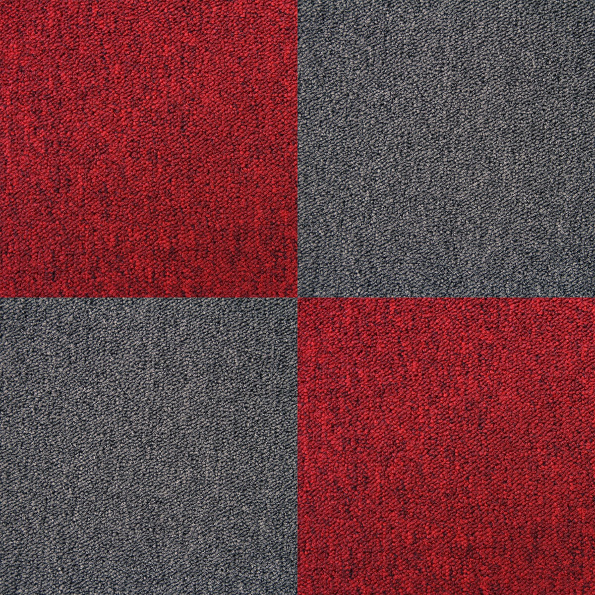 20 x Carpet Tiles 5m2 / Scarlet Red - Used - Good