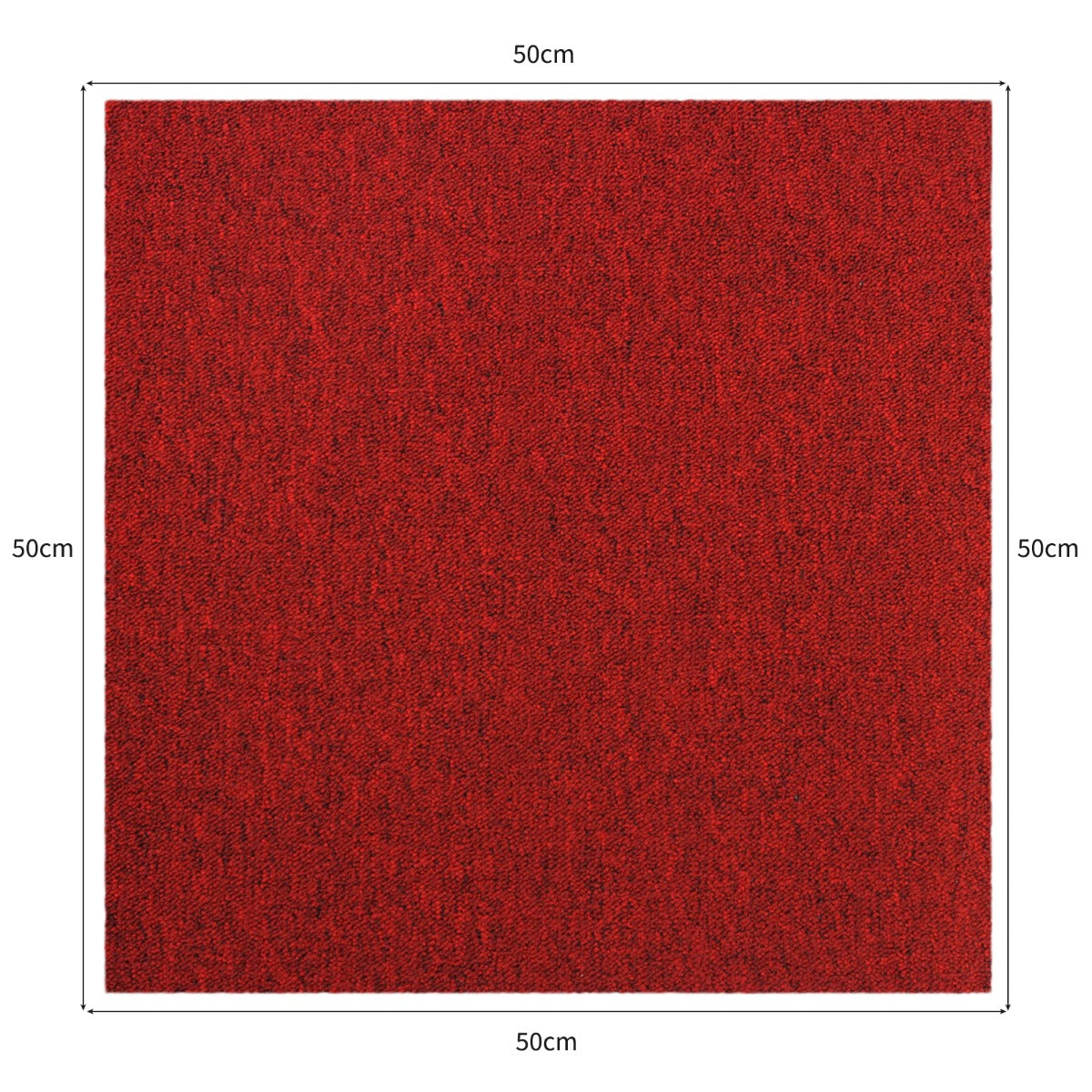 20 x Carpet Tiles 5m2 / Scarlet Red - Used - Good
