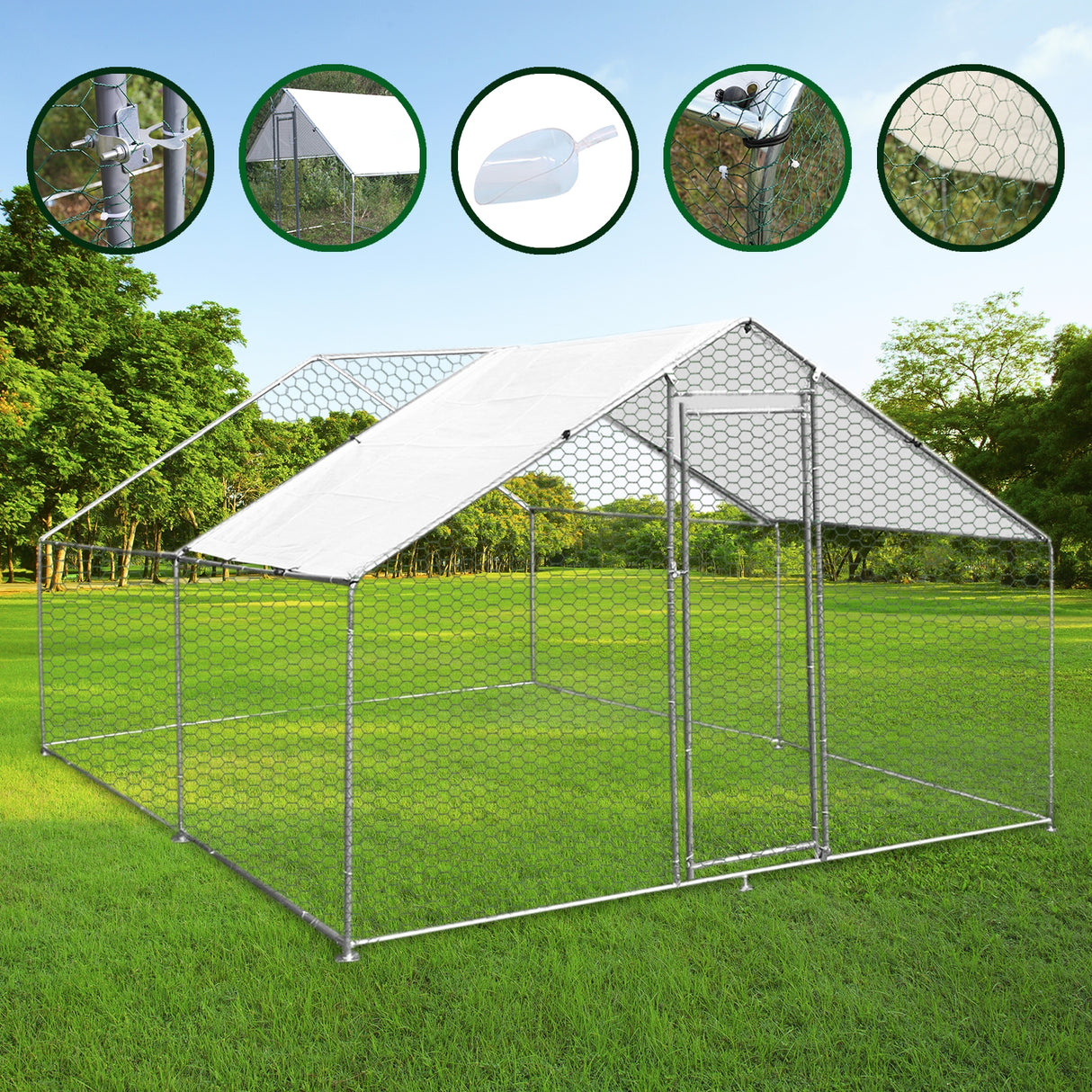 Chicken Run 3m x 4m x 2m - Used - Good